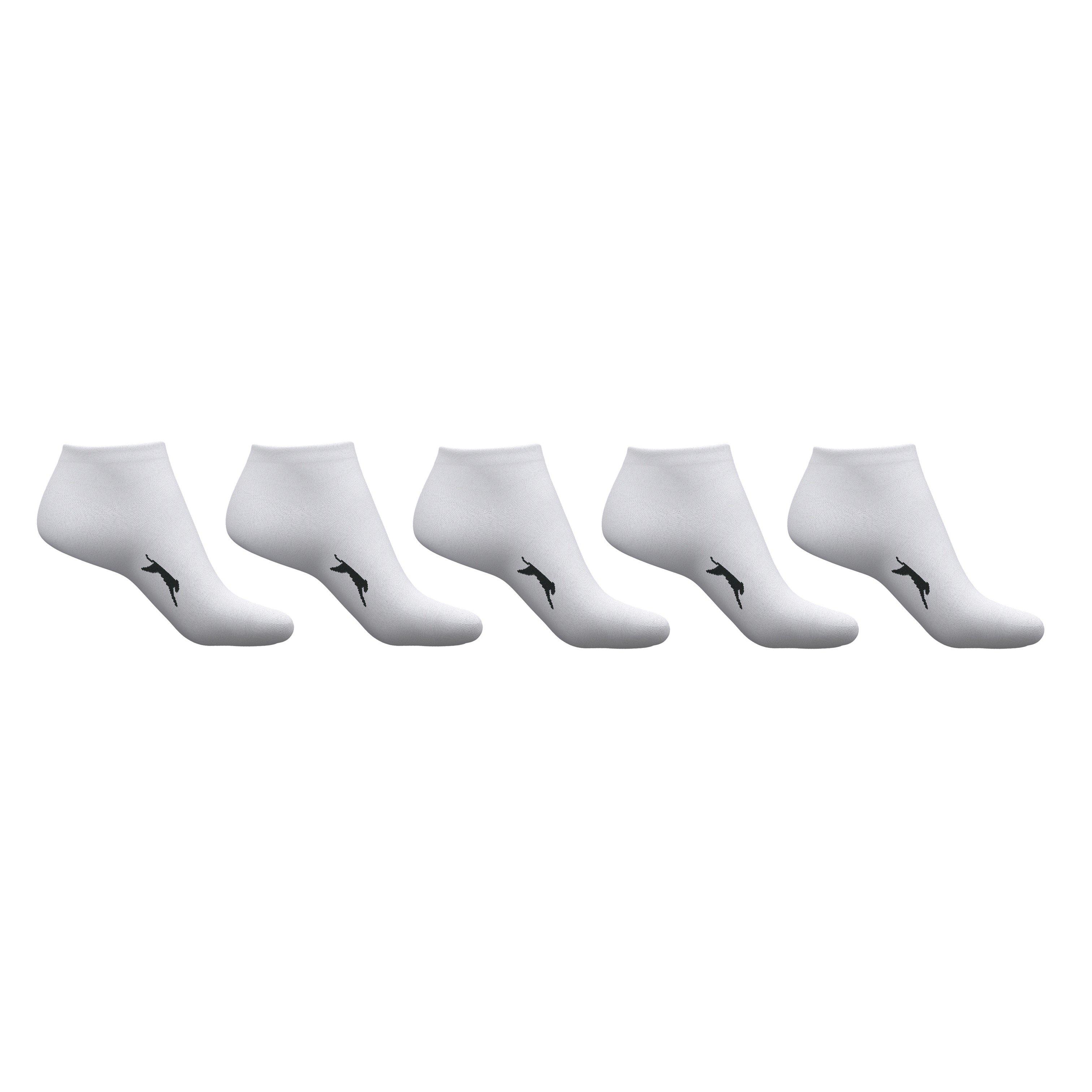 White - Slazenger - 5 Pack Trainers Socks Childrens - 1