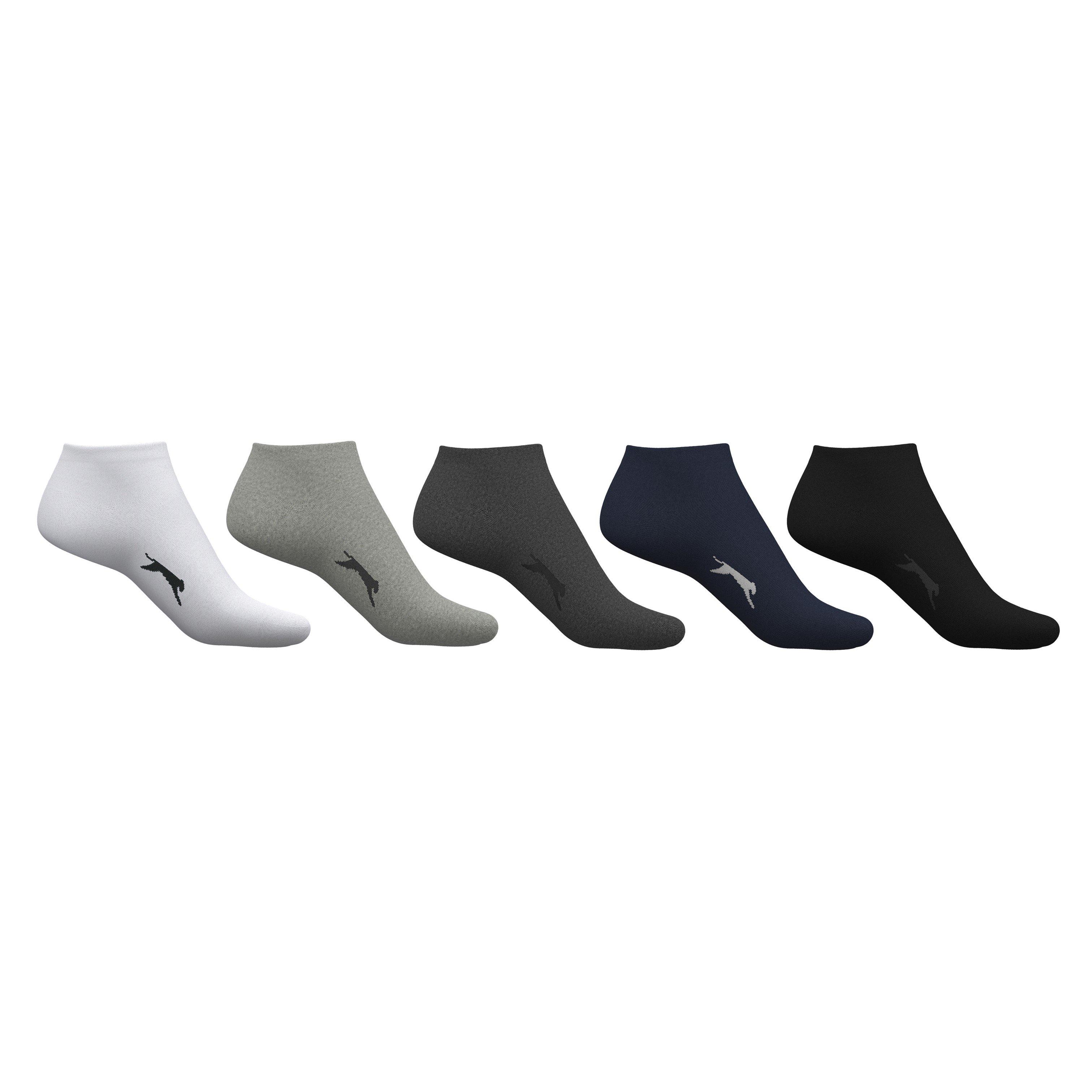 Slazenger Boys 5 Pack Trainers Socks Childrens - - Children's C8-C13