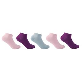 Slazenger Trainer Socks 5 Pack Ladies