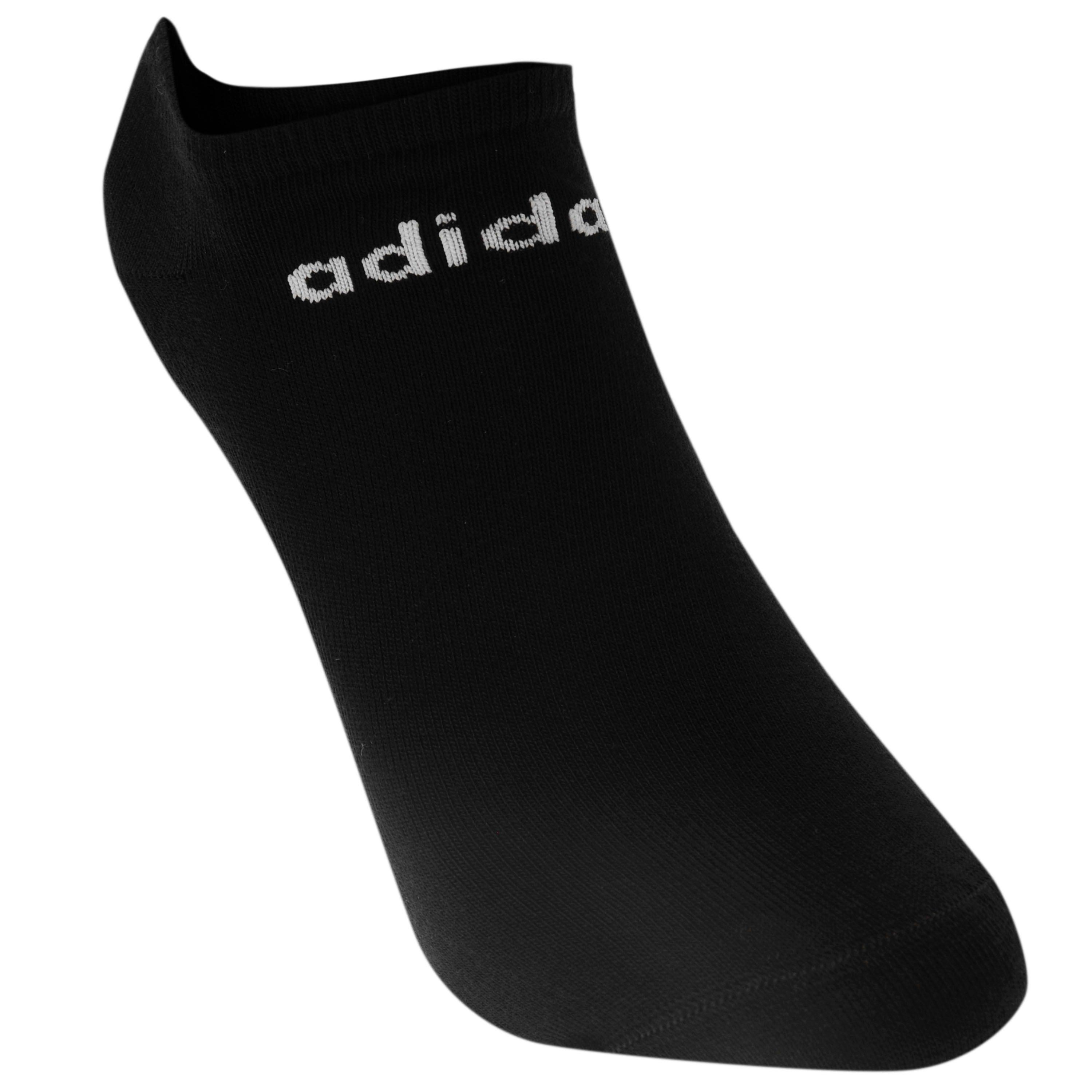 Black/White - adidas - Low Cut 3 Pack No Show Socks - 2
