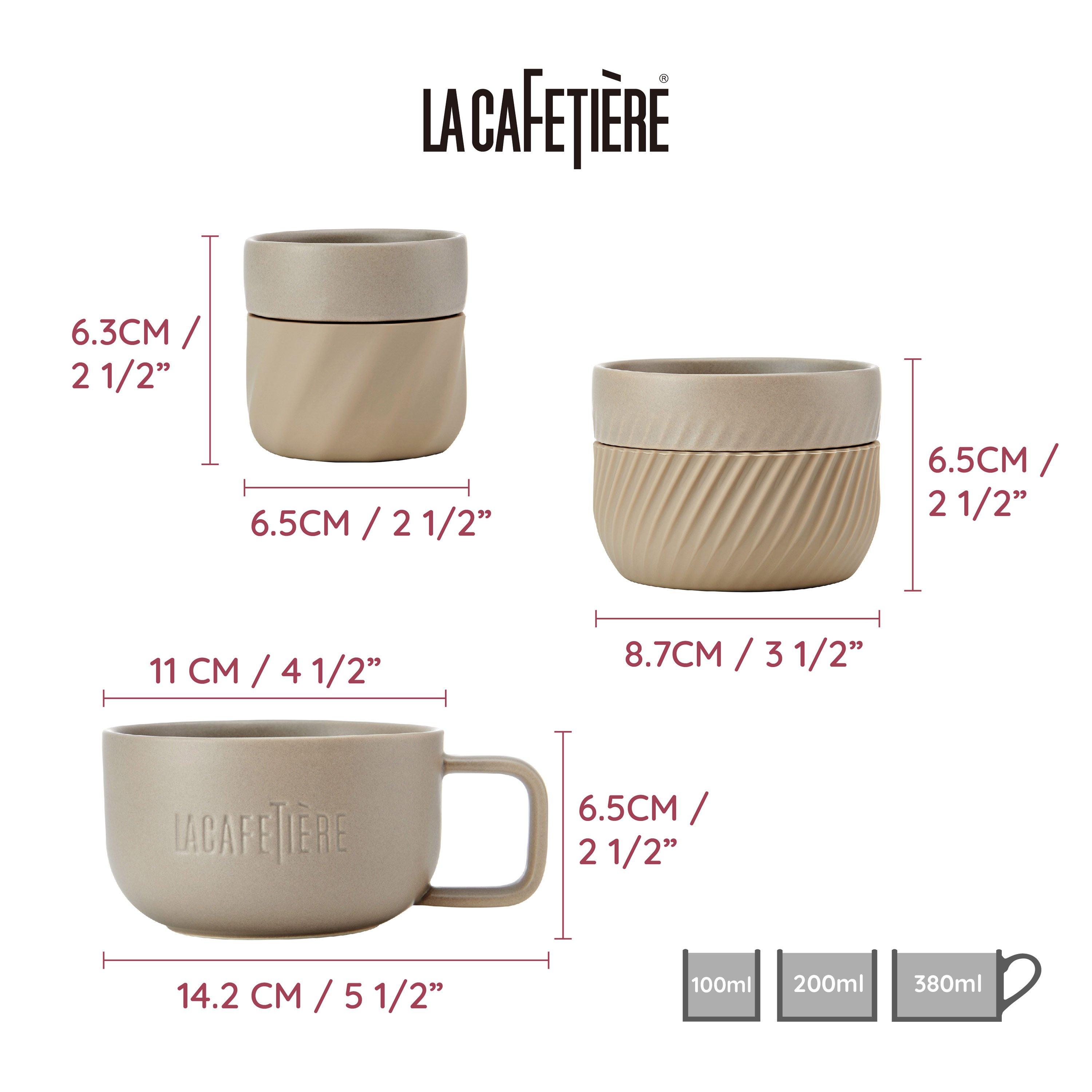 Cream - La Cafetiere - La Cafetière 3pc, Family Mug Set - 7