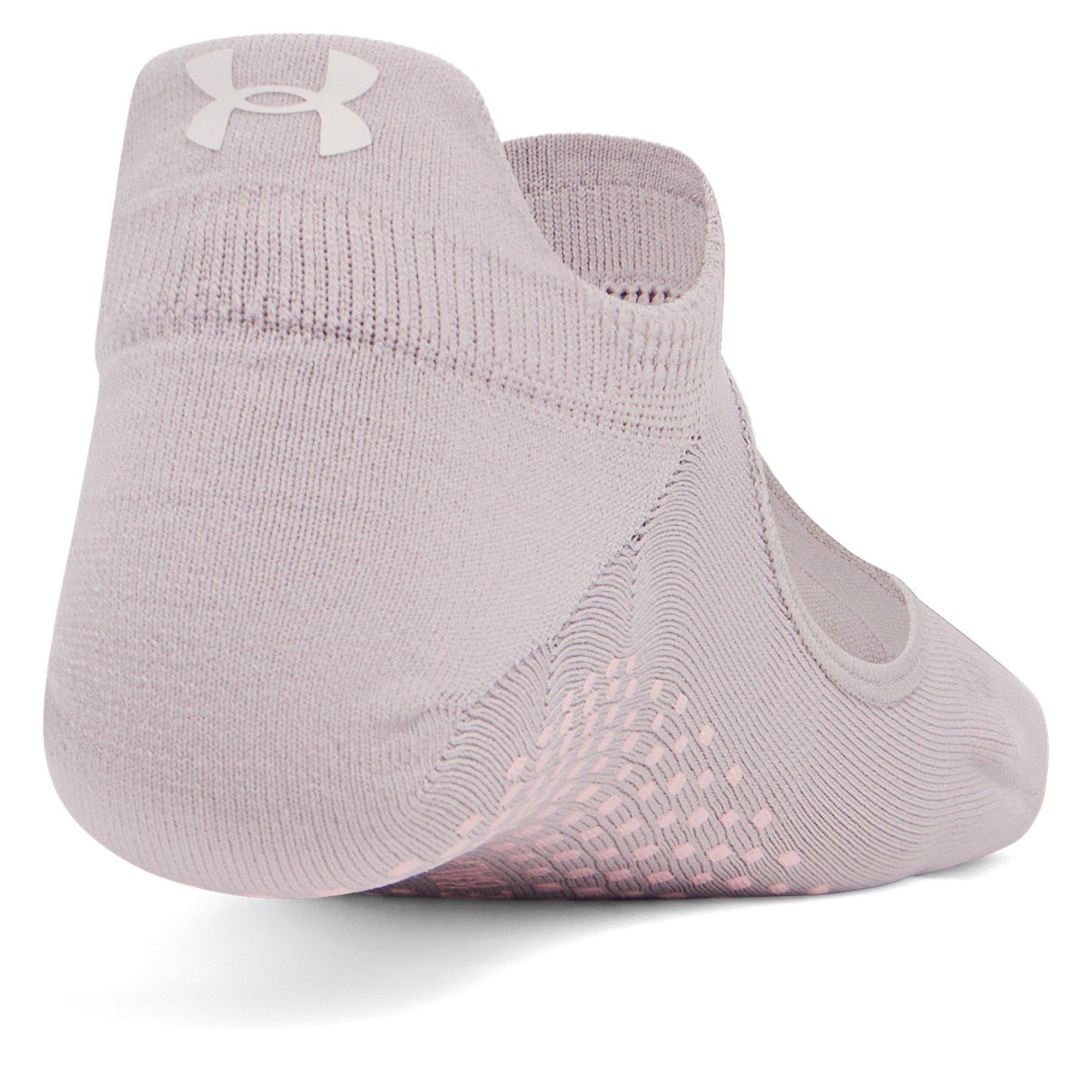 Gray Dawn/Pink - Under Armour - Women's Breathable Trainers Socks - 3