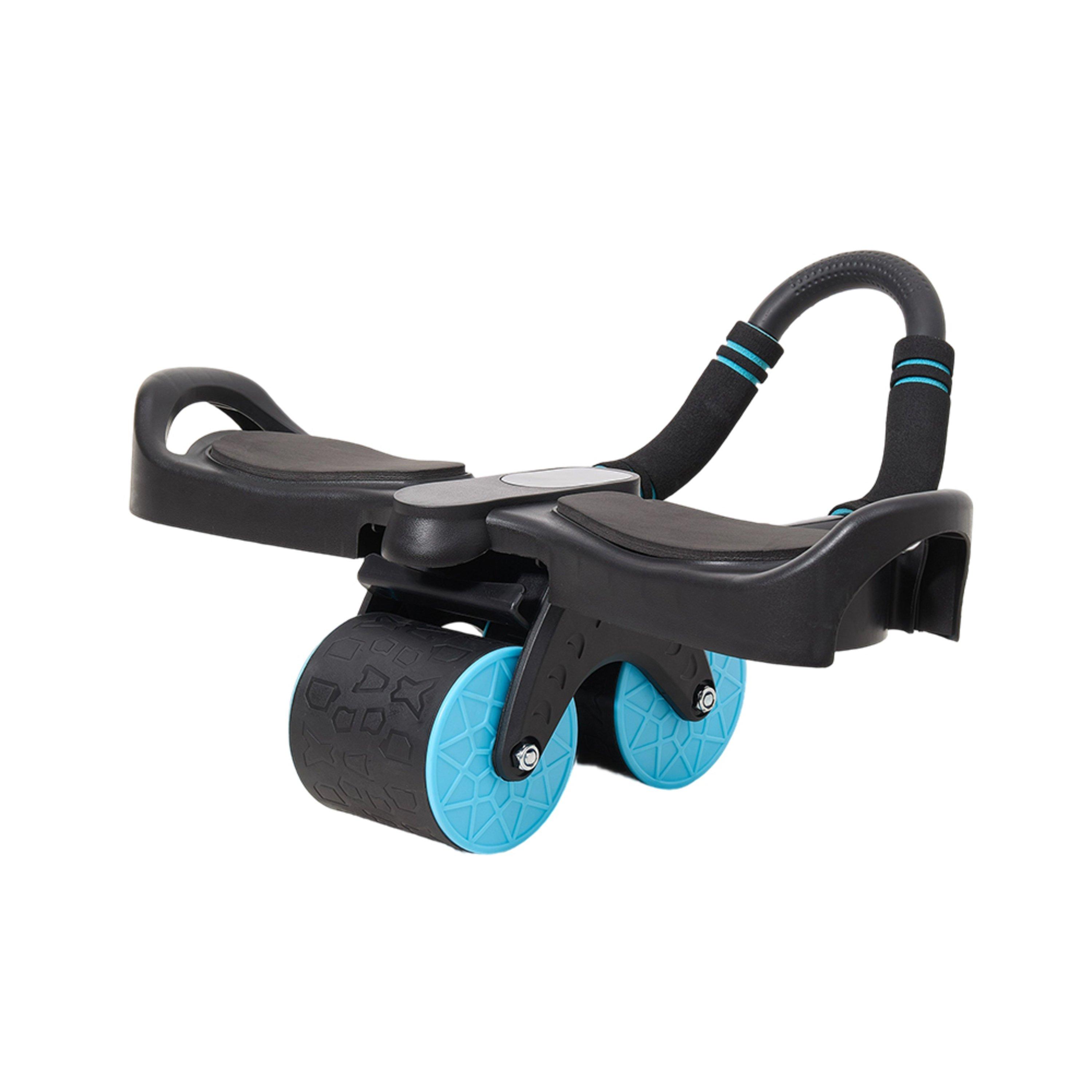Black/Blue - LIFE IDEAS SPORT - Abdominal Roller with 2 weels - 6