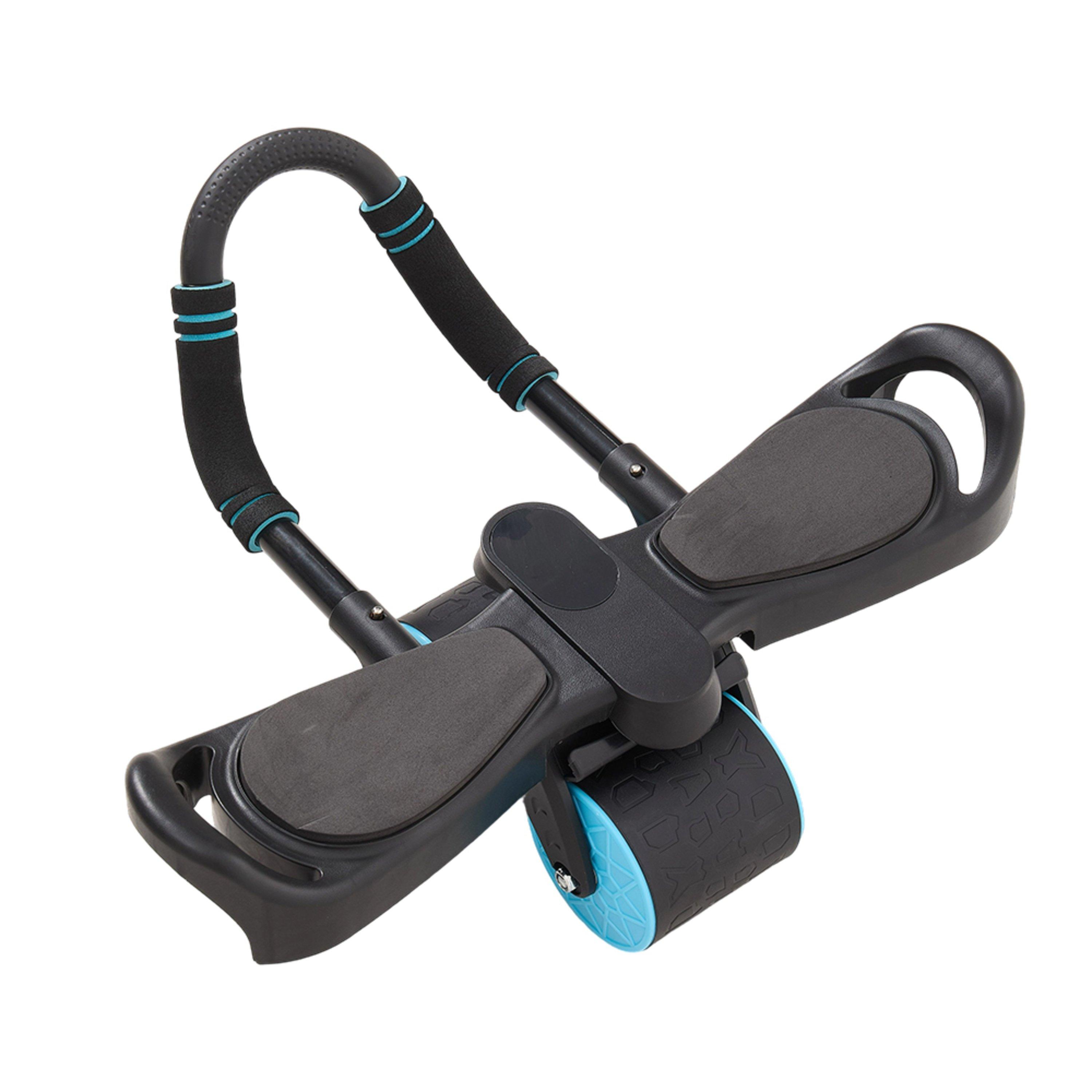 Black/Blue - LIFE IDEAS SPORT - Abdominal Roller with 2 weels - 8