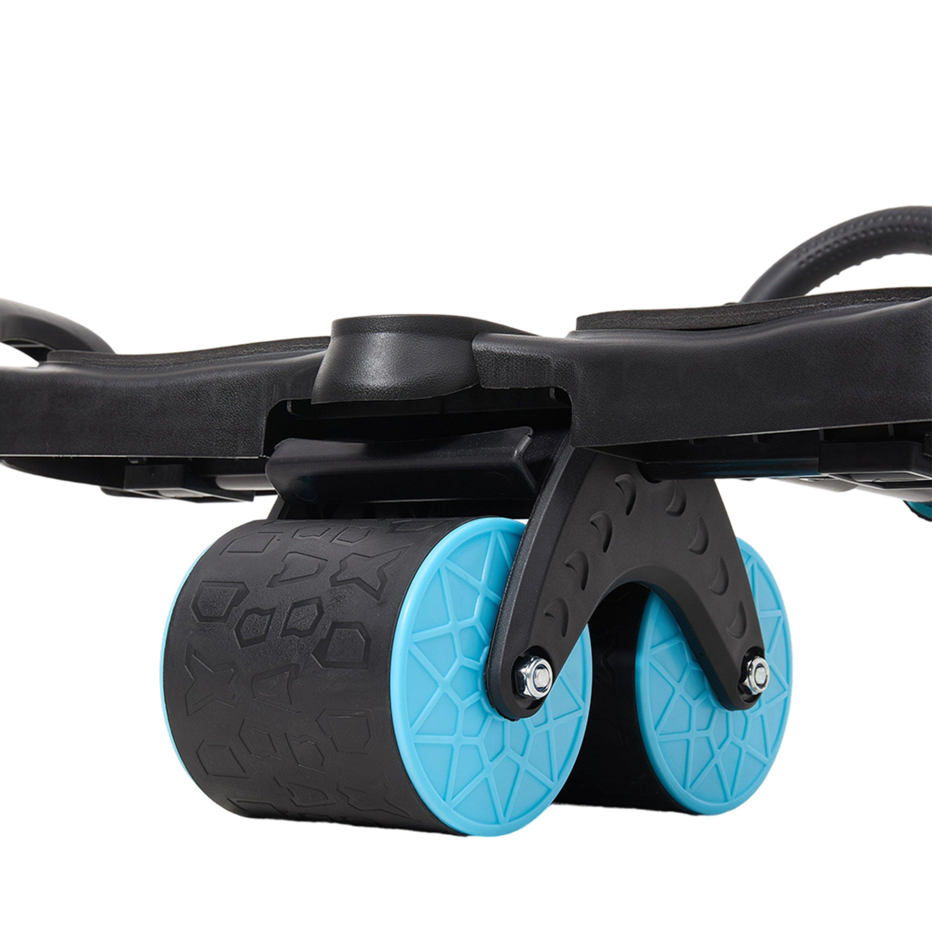 Black/Blue - LIFE IDEAS SPORT - Abdominal Roller with 2 weels - 10