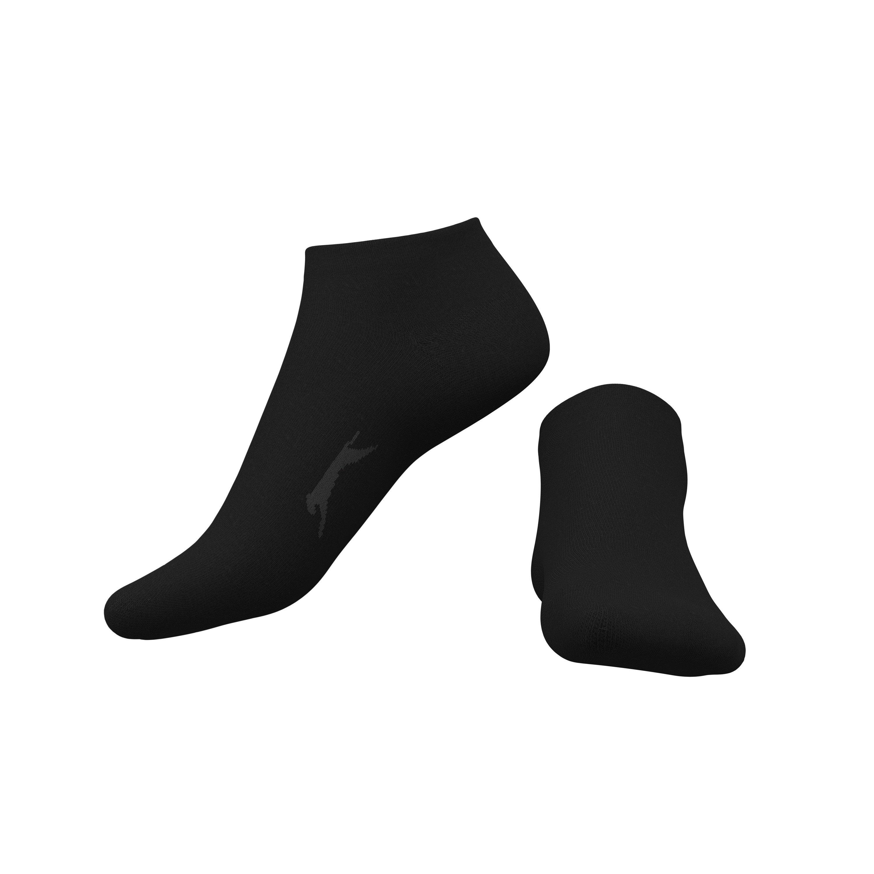 Black - Slazenger - 5 Pack Trainer Socks Mens - 3