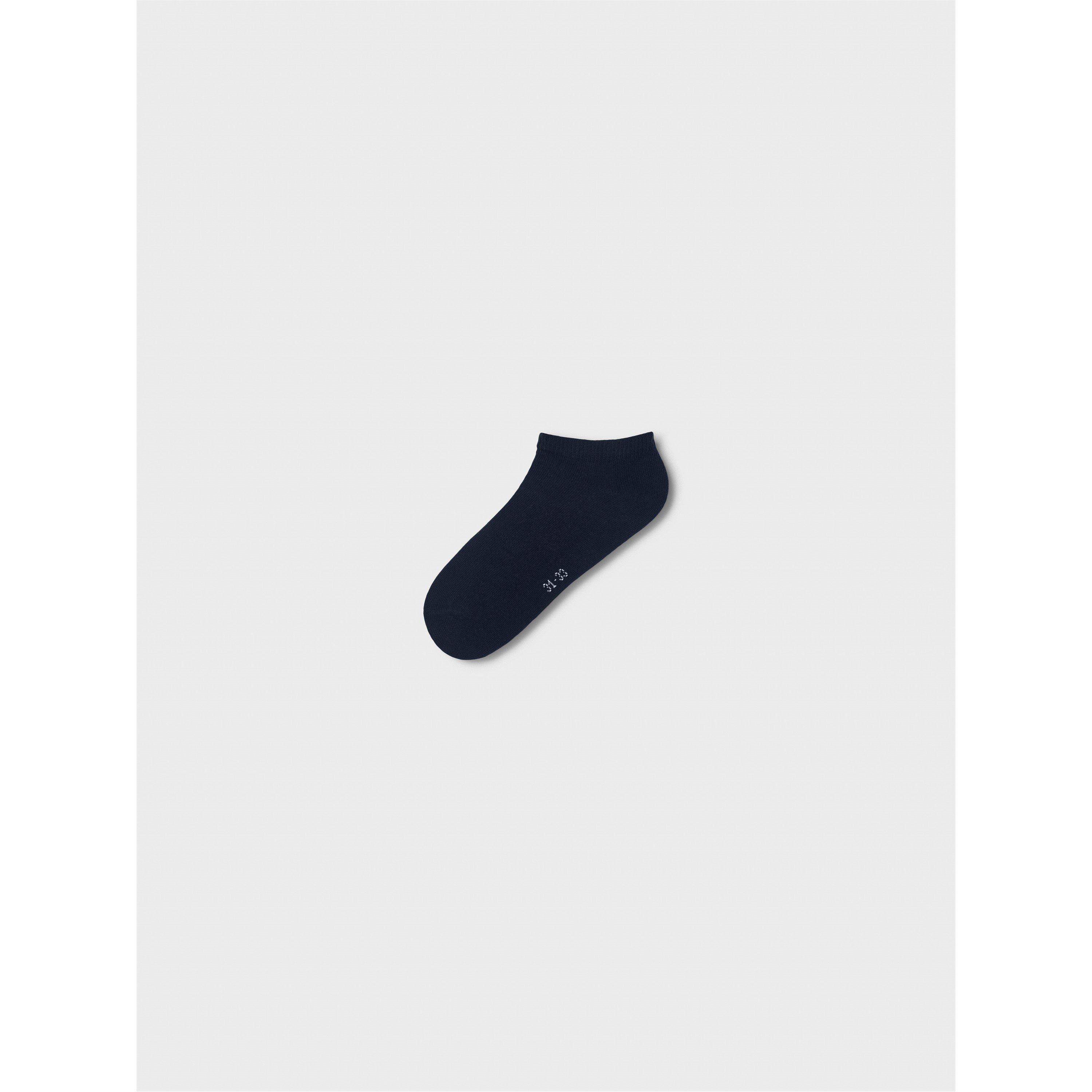 Blau - Name It - Kids' Solid Trainers Socks - 2