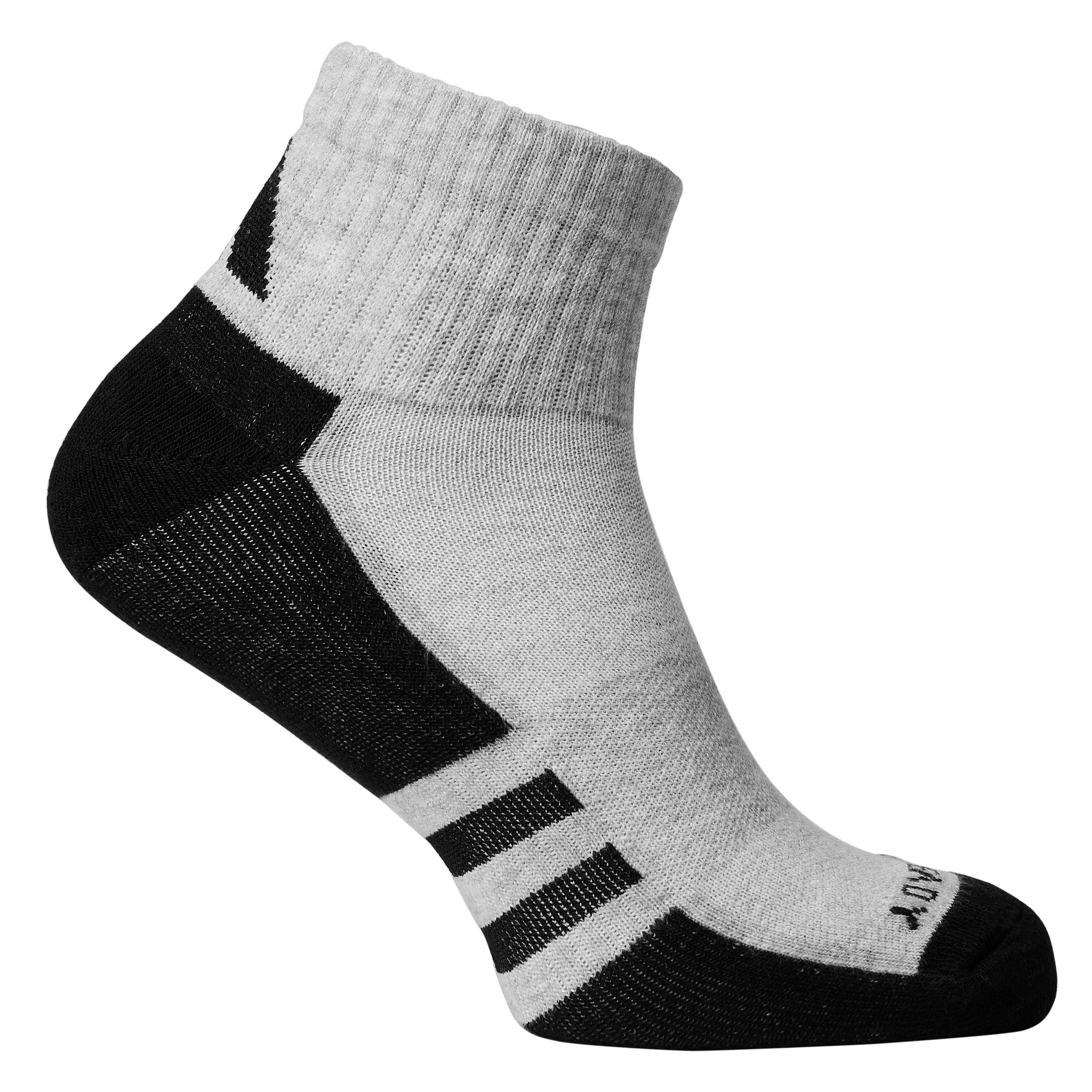 Gry/White/Black - adidas - Aeroready Ankle 6 Pack Socks - 2