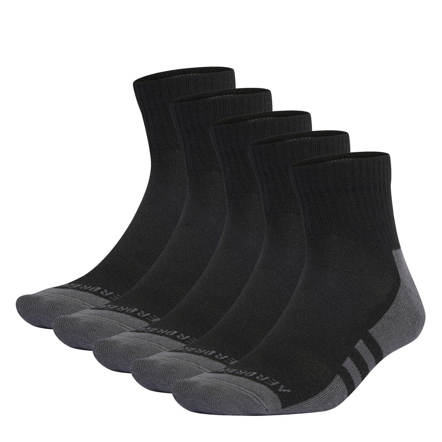 Noir/Gris - adidas - Aeroready Ankle 6 Pack Socks Junior - 1