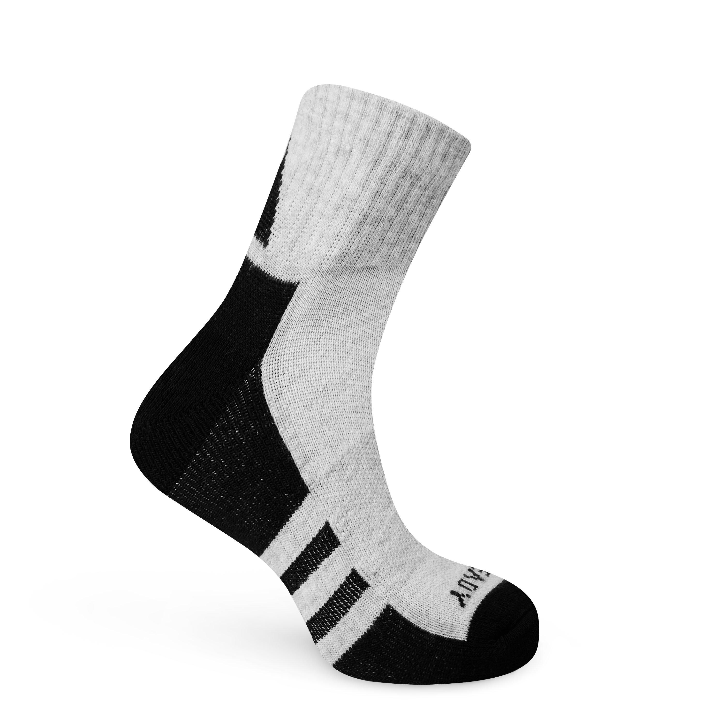 Gry/White/Black - adidas - Aeroready Ankle 6 Pack Socks Junior - 3