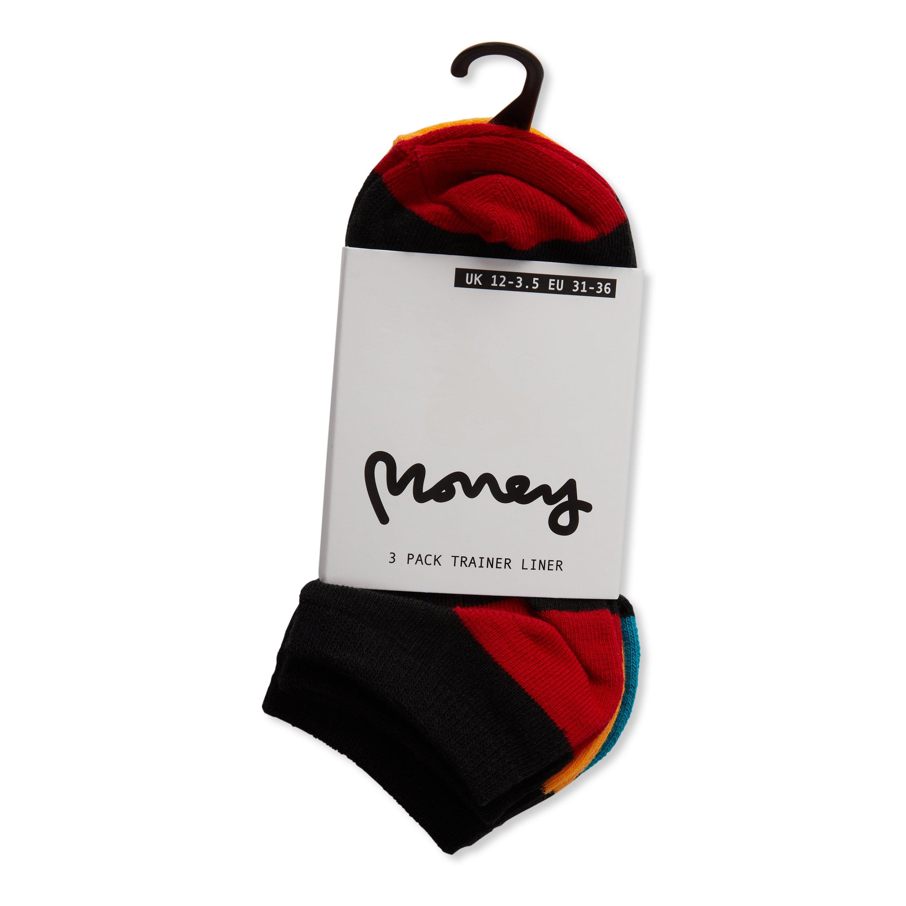 Money Girls Senora Pack Trainers Socks - Black - Junior 1-6