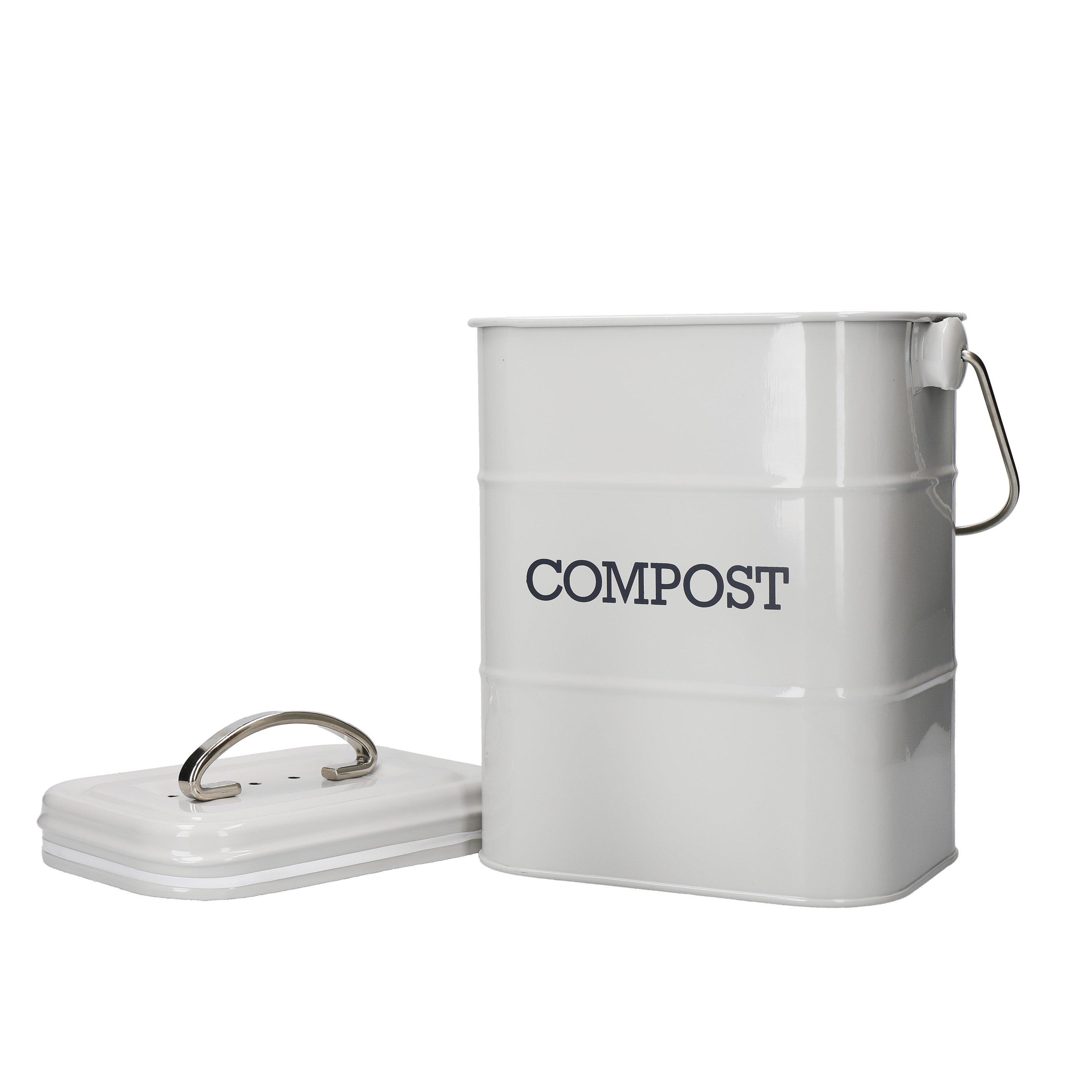 Kitchencraft  Living Nostalgia French Compost Bin Grey - 3L