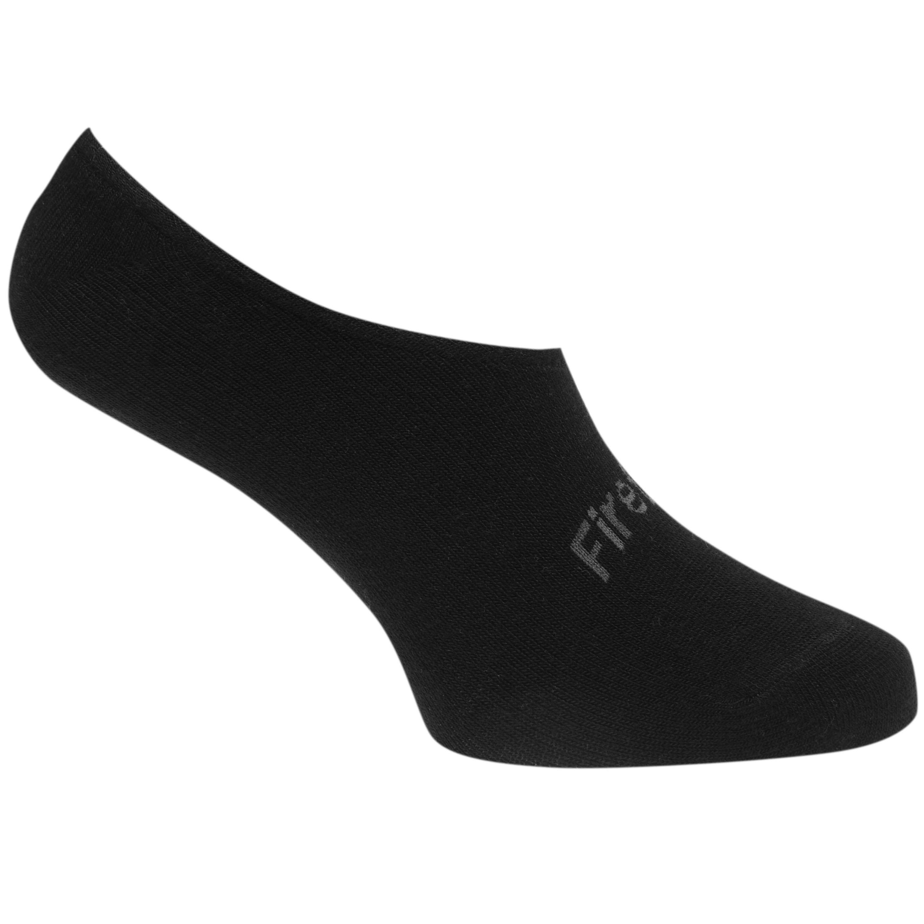 Zwart - Firetrap - 3 Pack Invisible Socks Ladies - 2