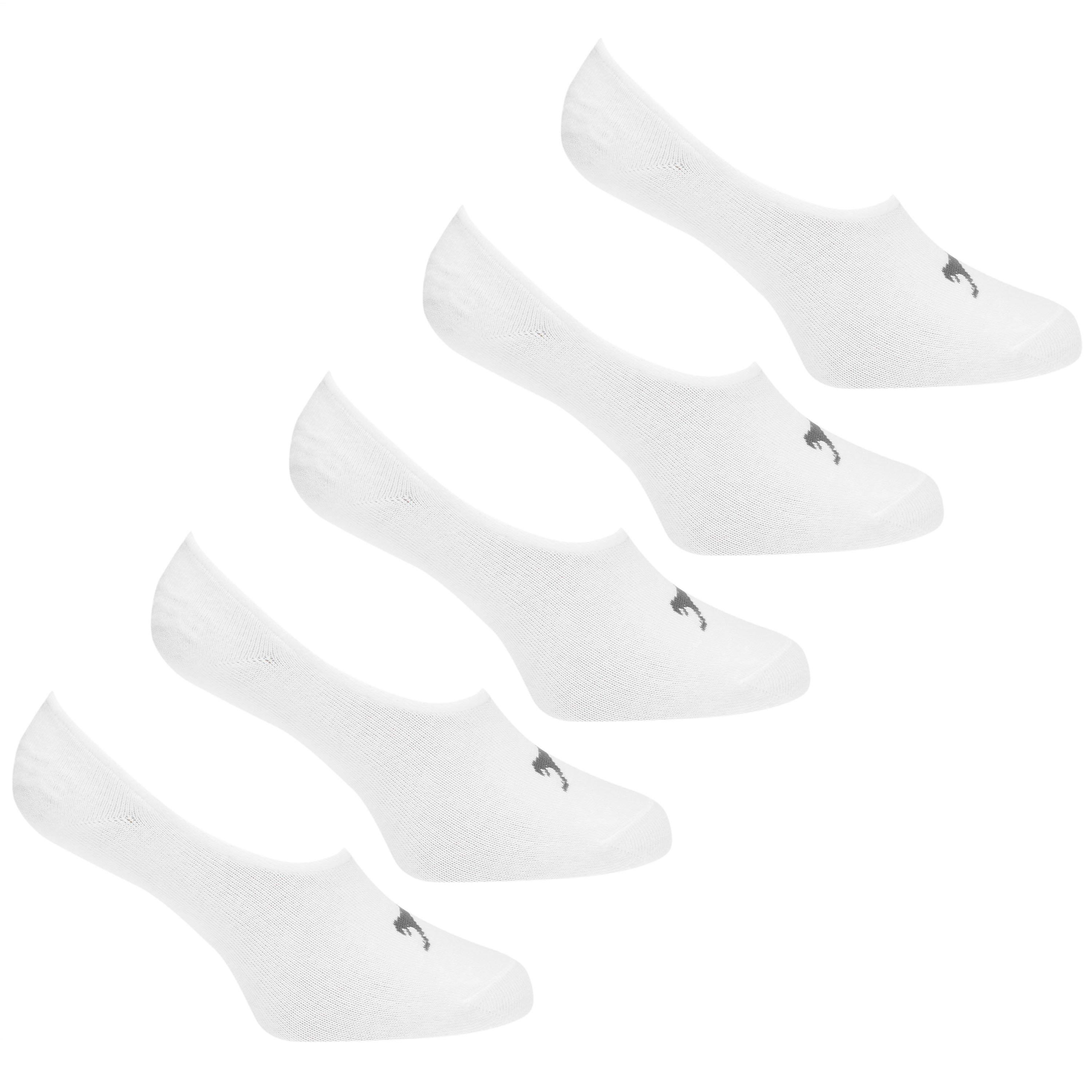 Blanco - Slazenger - Invisible 5 Pack Trainer Socks Mens - 1