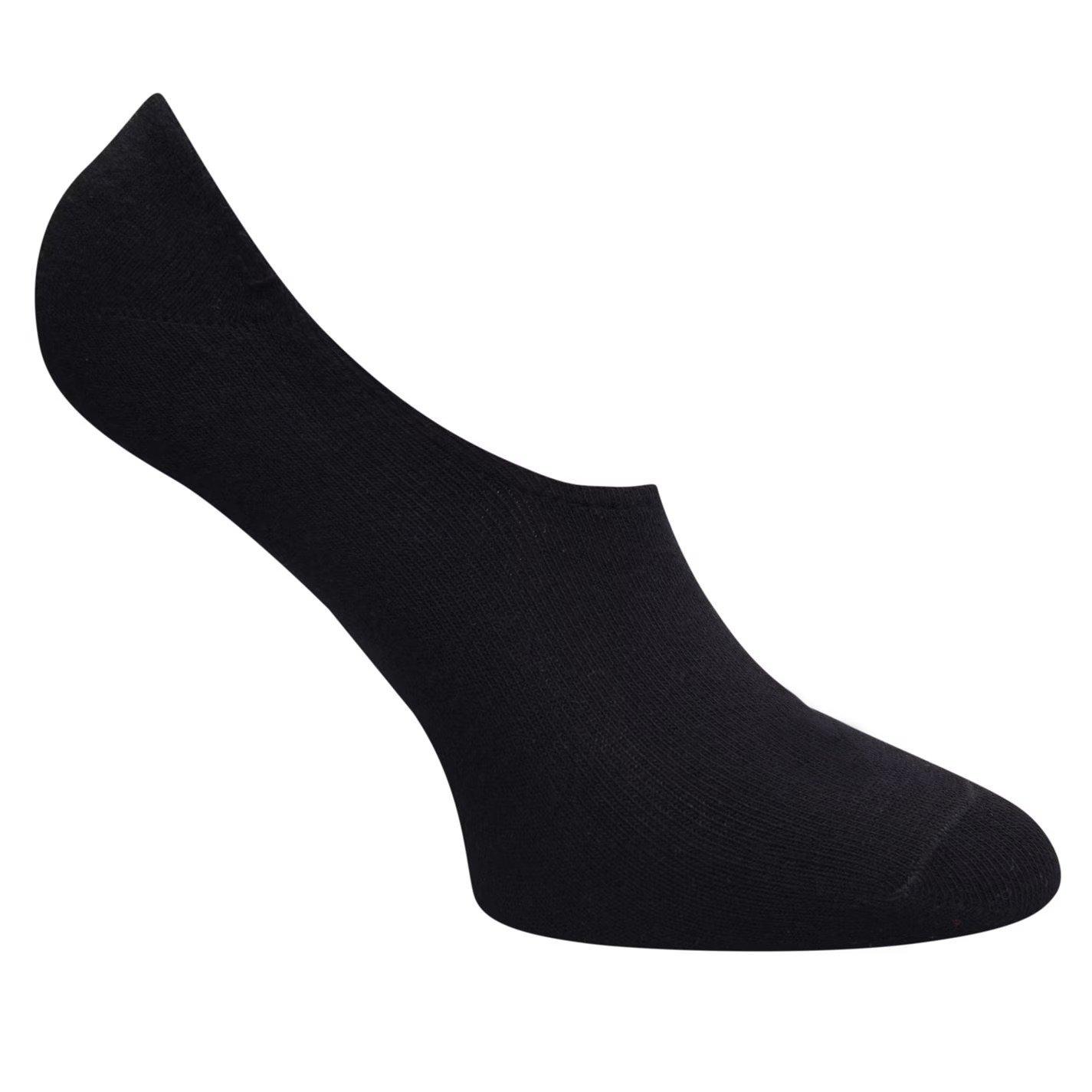 Crna - Slazenger - 5 Pack Invisible Socks Mens - 2