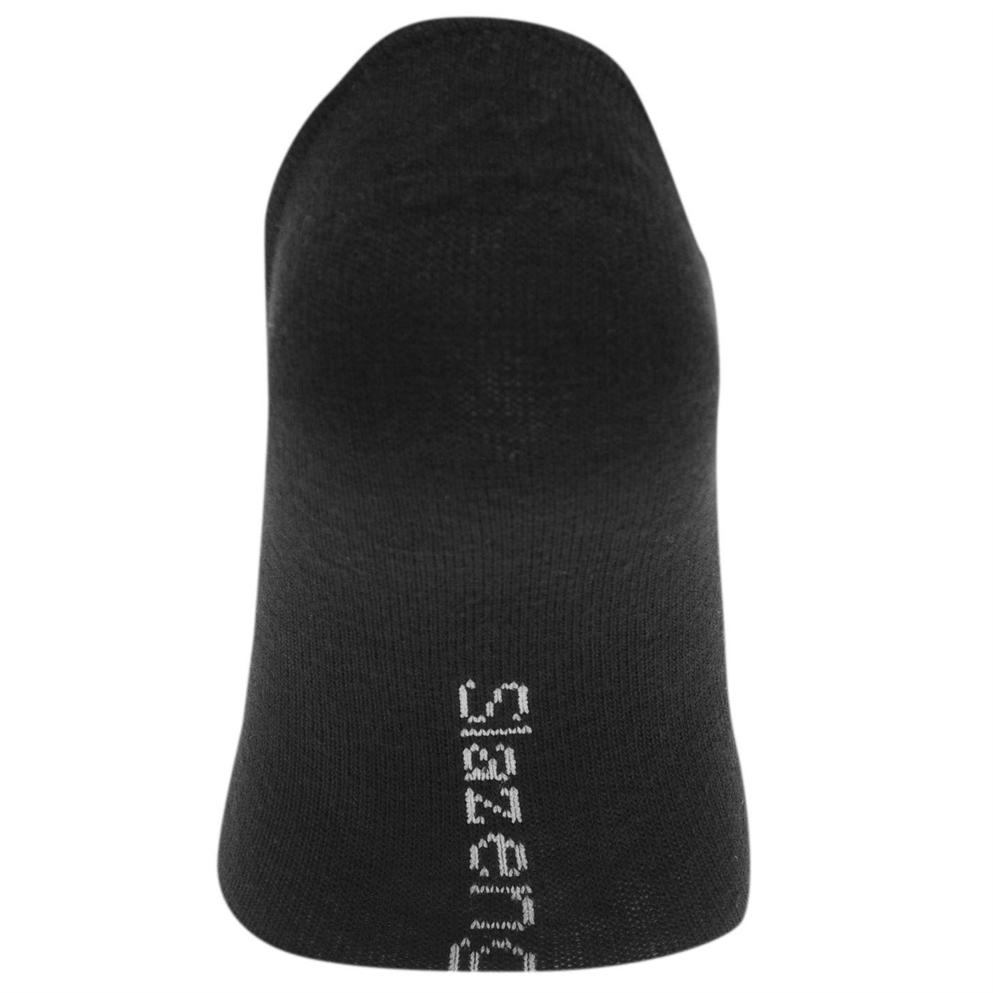 Crna - Slazenger - 5 Pack Invisible Socks Mens - 4