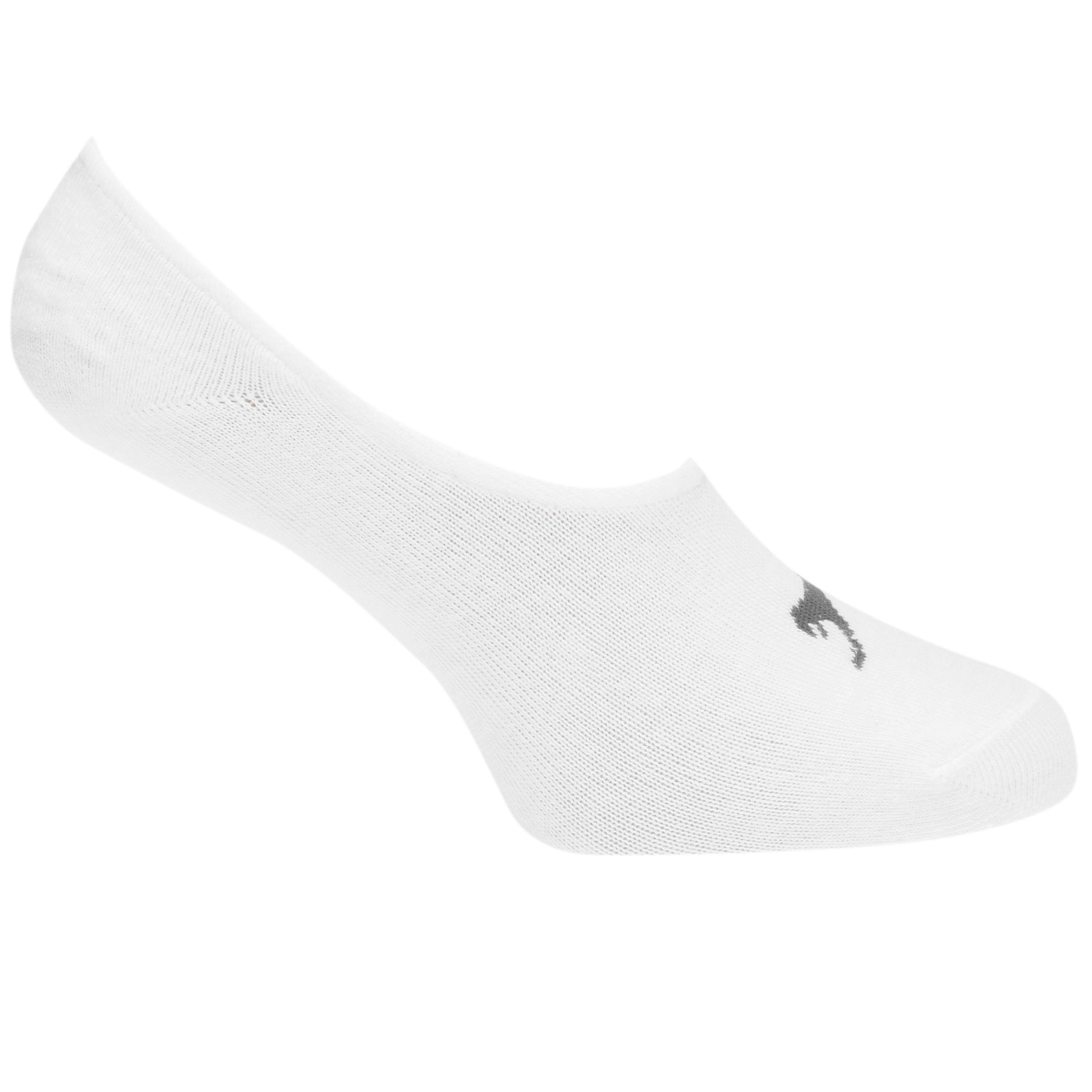 White - Slazenger - Invisible 5 Pack Socks Ladies - 2