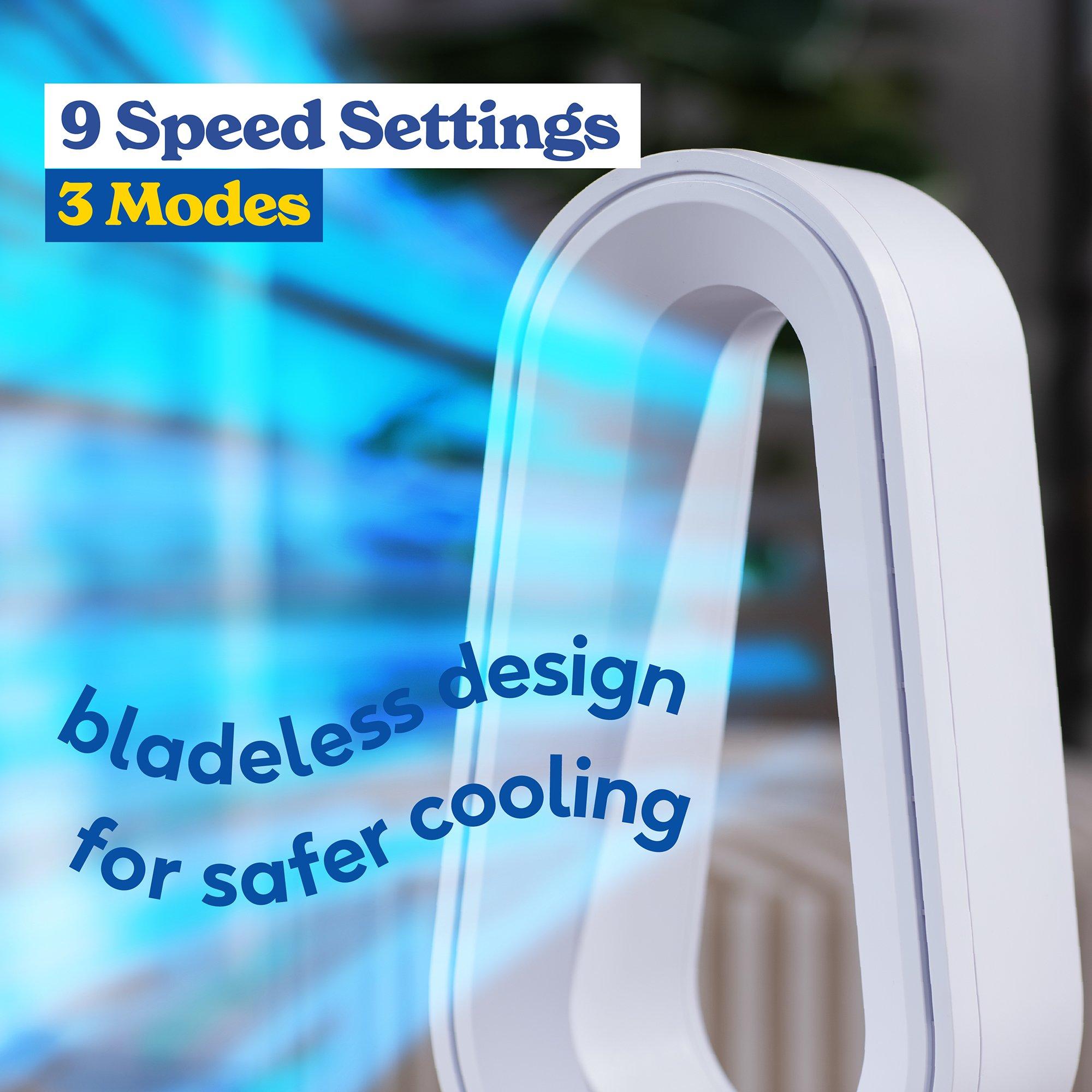 White - Russell Hobbs - RHCBLDL10SM Smart Bladeless Cooling Fan in White - 5