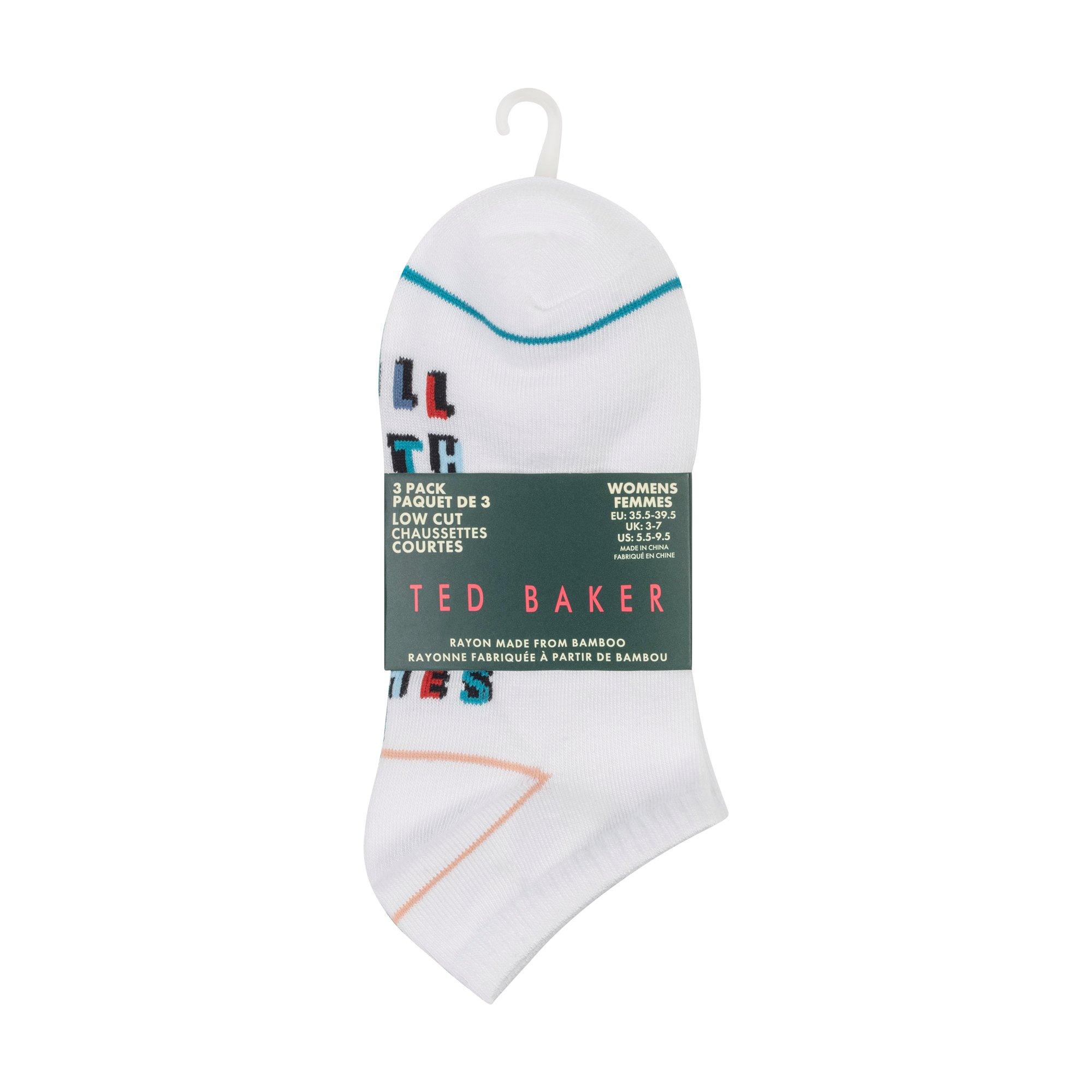 Ted Baker Women's T Liner Trainer Socks - White - Ladies 4-8