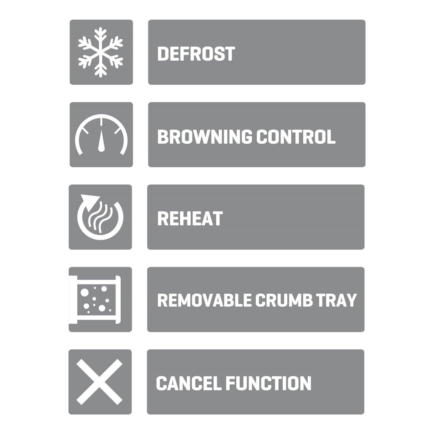 Grey - Daewoo Electricals - Dark Grey Argyle 2 Slice Toaster - 6