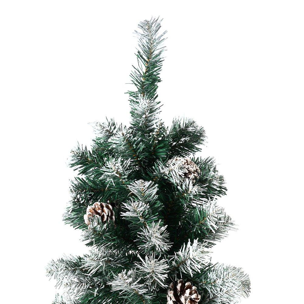 Green - LIFE IDEAS - 180cm Snow Flocked Artificial Christmas Tree - 4