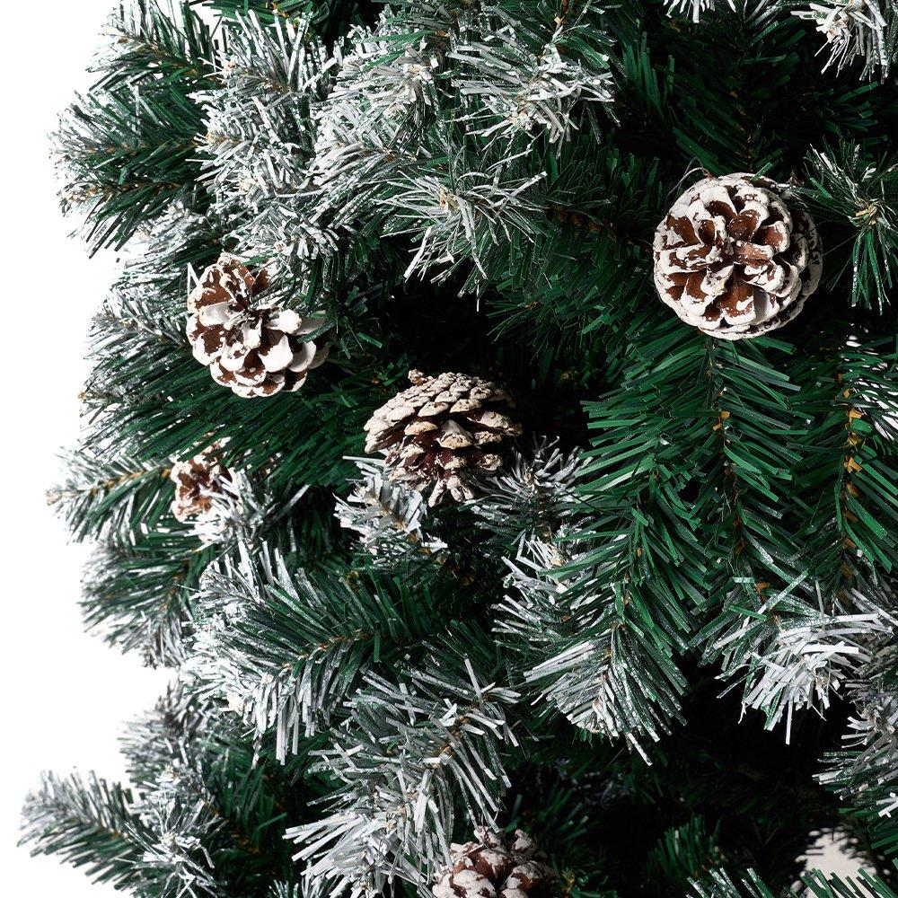Green - LIFE IDEAS - 180cm Snow Flocked Artificial Christmas Tree - 5