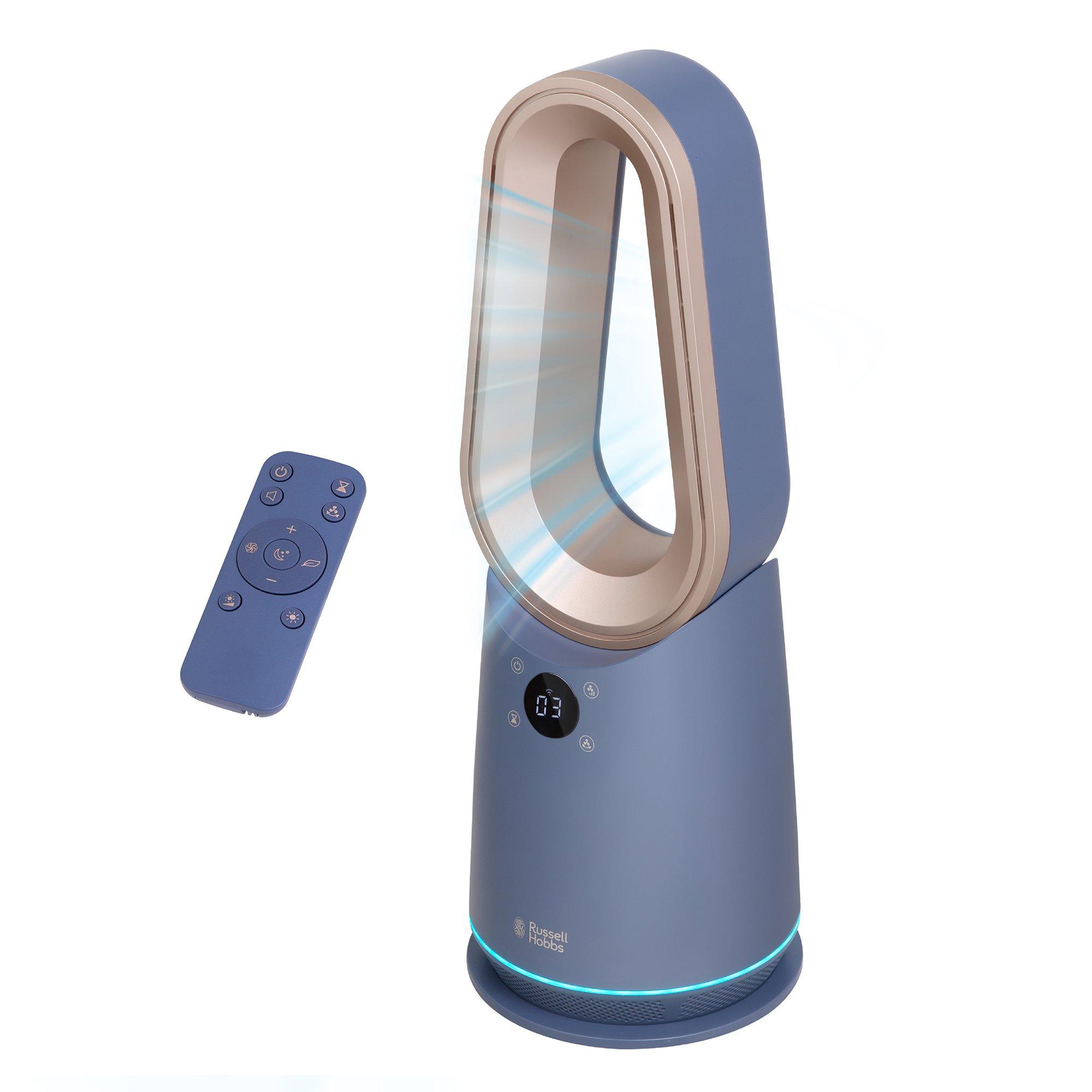 Navy Blue And C - Russell Hobbs - RHCBLDL10BLSM Smart Bladeless Cooling Fan - 16