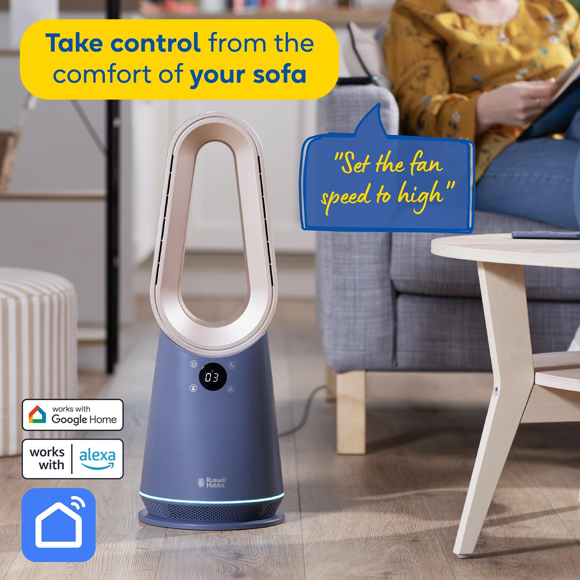 Navy Blue And C - Russell Hobbs - RHCBLDL10BLSM Smart Bladeless Cooling Fan - 4