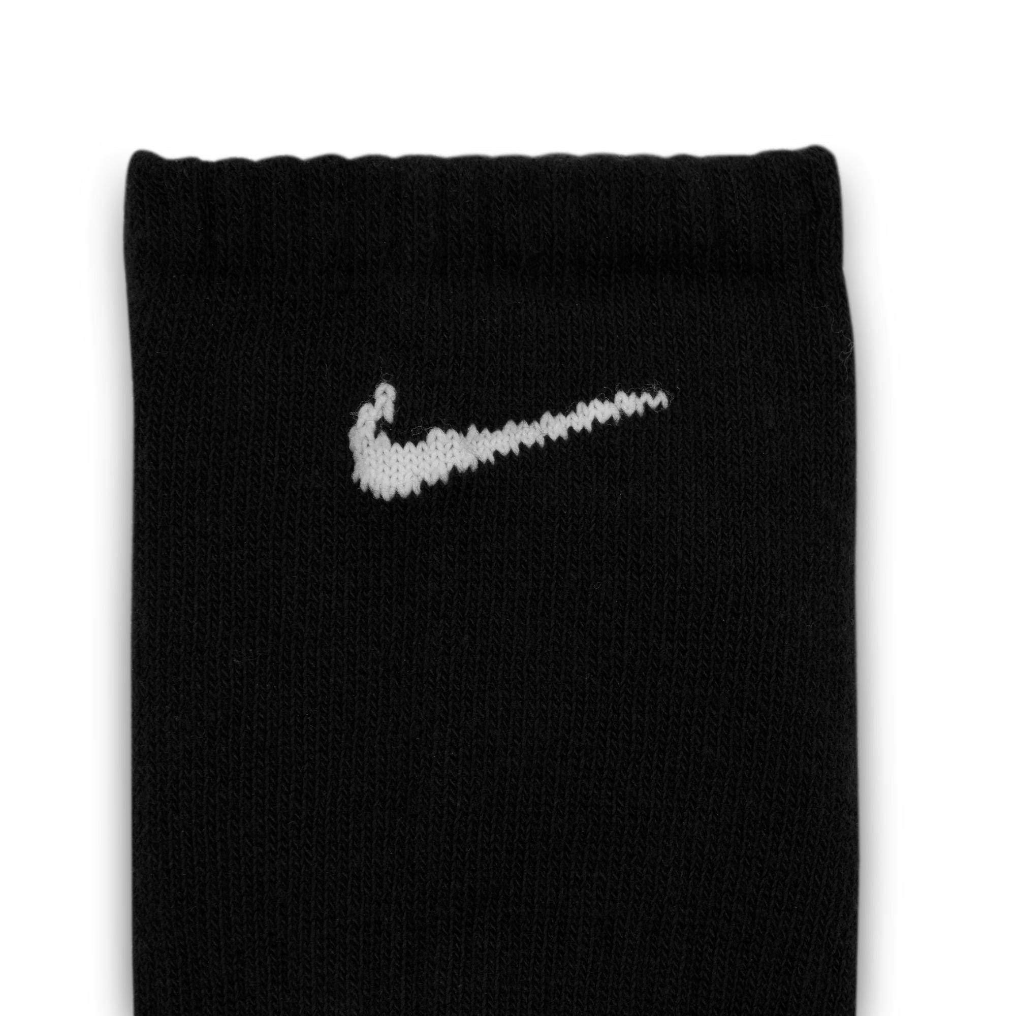 Black/White - Nike - Everyday Cushioned Training No-Show Socks - 4