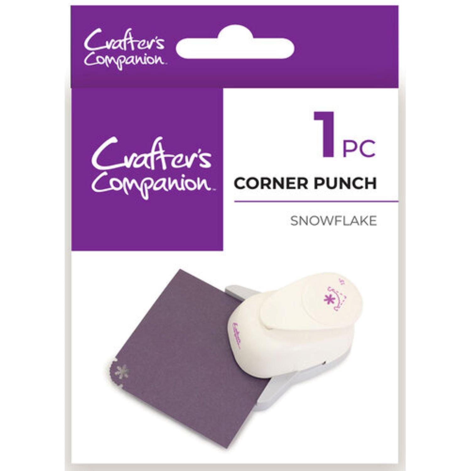 White - Crafters Companion - Corner Punch – Snowflake