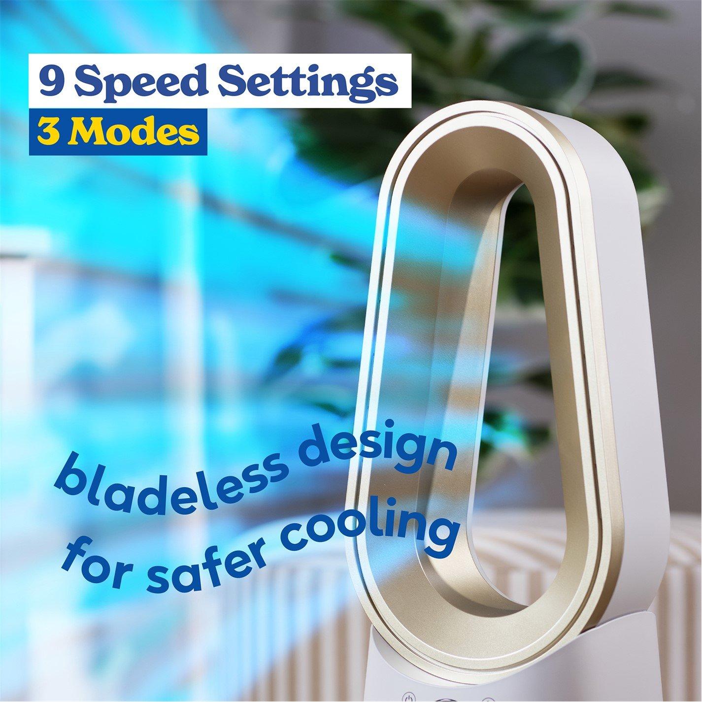Cream And Gold - Russell Hobbs - RHCBLDL10STSM Smart Bladeless Cooling Fan - 6