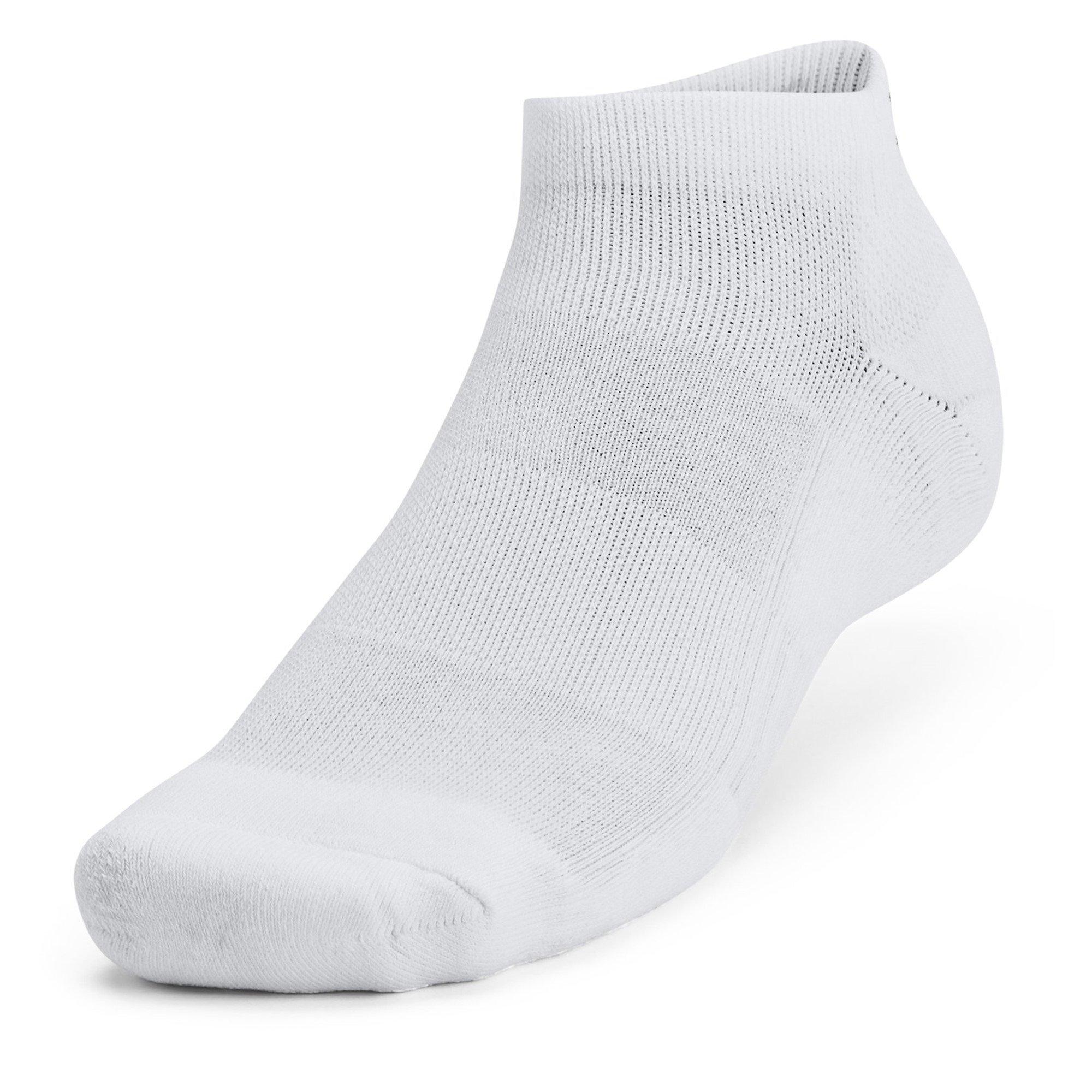White/Wht/Black - Under Armour - Tech 3 Pack Low Cut Socks - 2