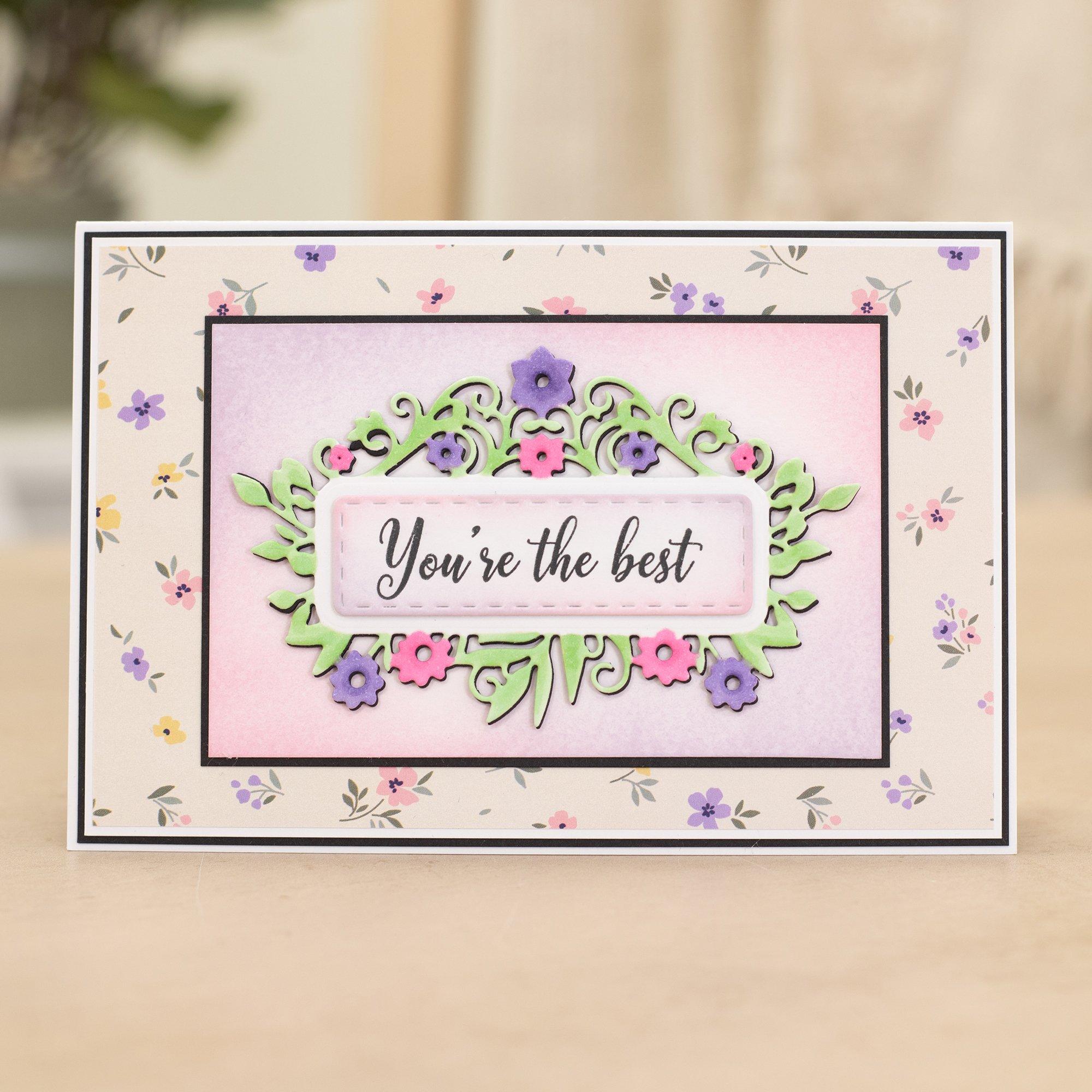 Multi - Crafters Companion - Happy Mothers Day Stamp & Die - 3