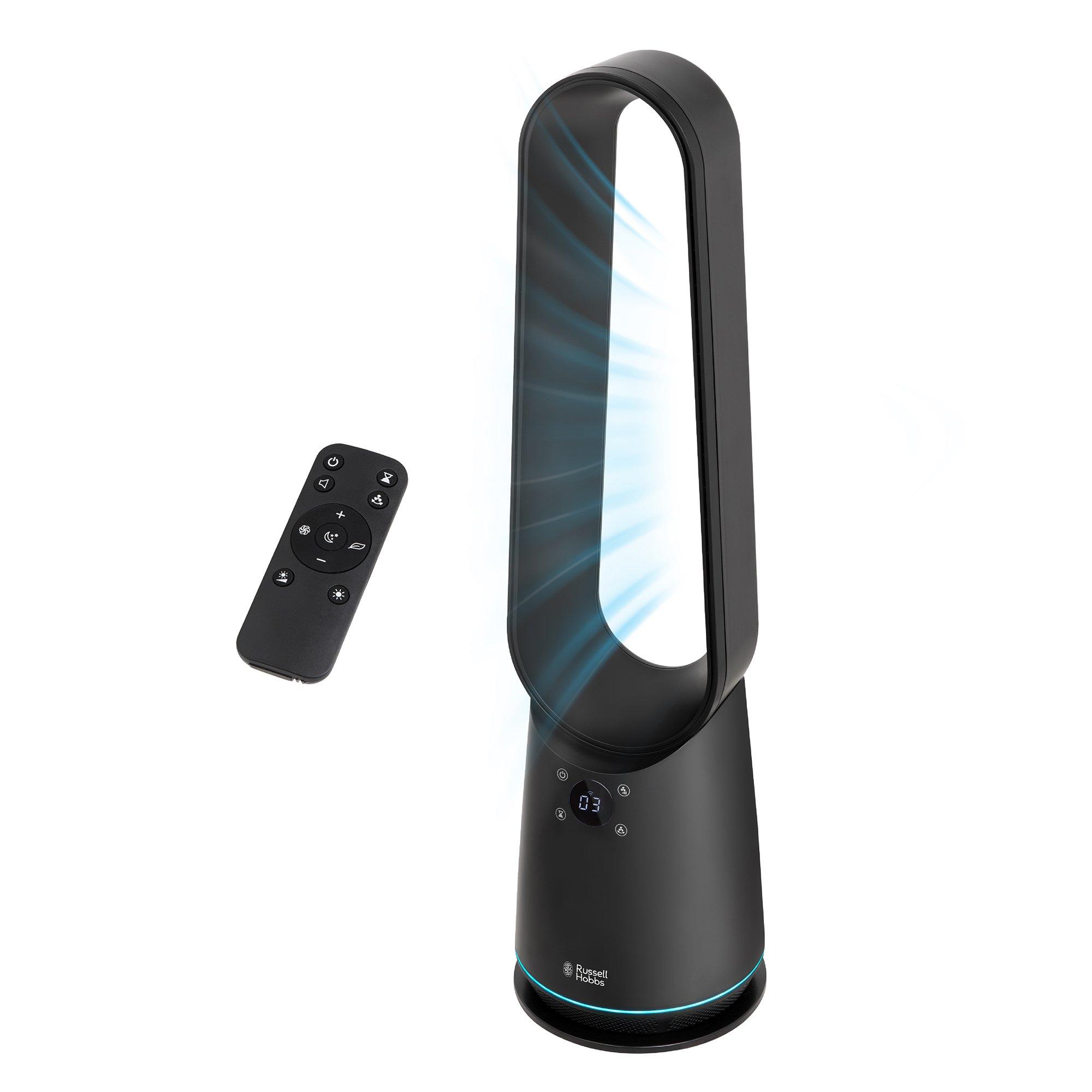 Black - Russell Hobbs - RHBLDLC25BSM Smart Bladeless Cooling Fan in Black - 16