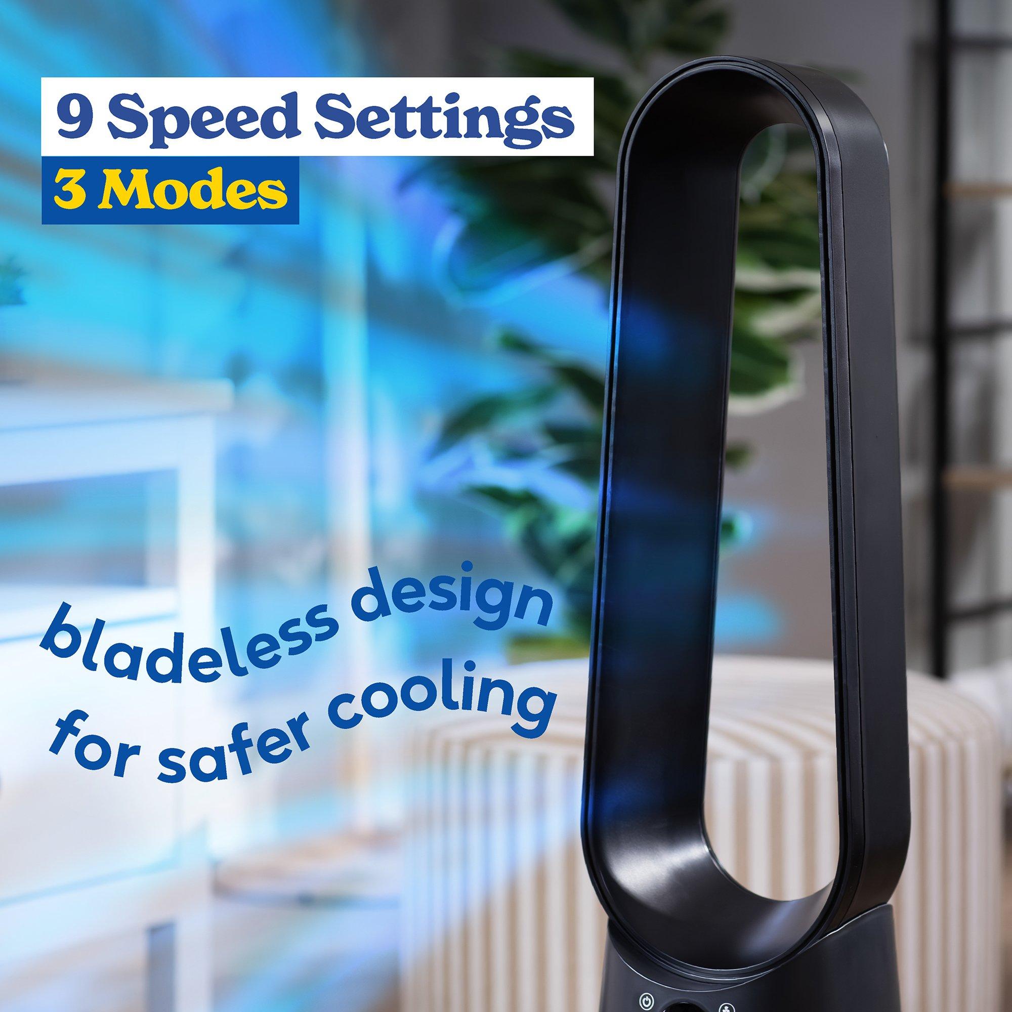 Black - Russell Hobbs - RHBLDLC25BSM Smart Bladeless Cooling Fan in Black - 5