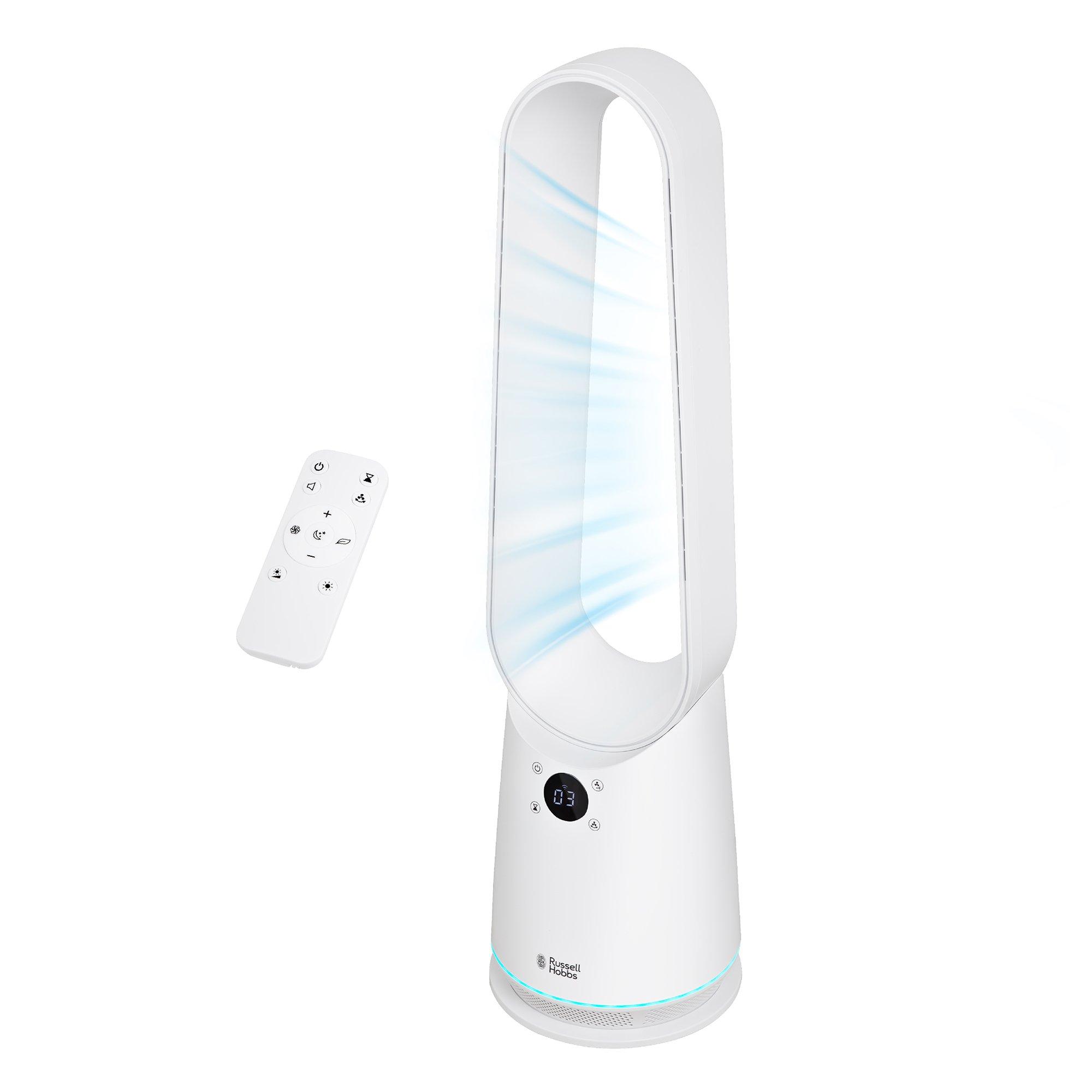 White - Russell Hobbs - RHBLDLC25SM Smart Bladeless Cooling Fan in White - 16