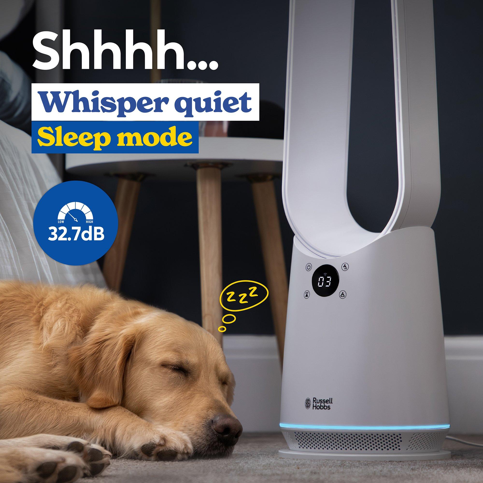 White - Russell Hobbs - RHBLDLC25SM Smart Bladeless Cooling Fan in White - 6