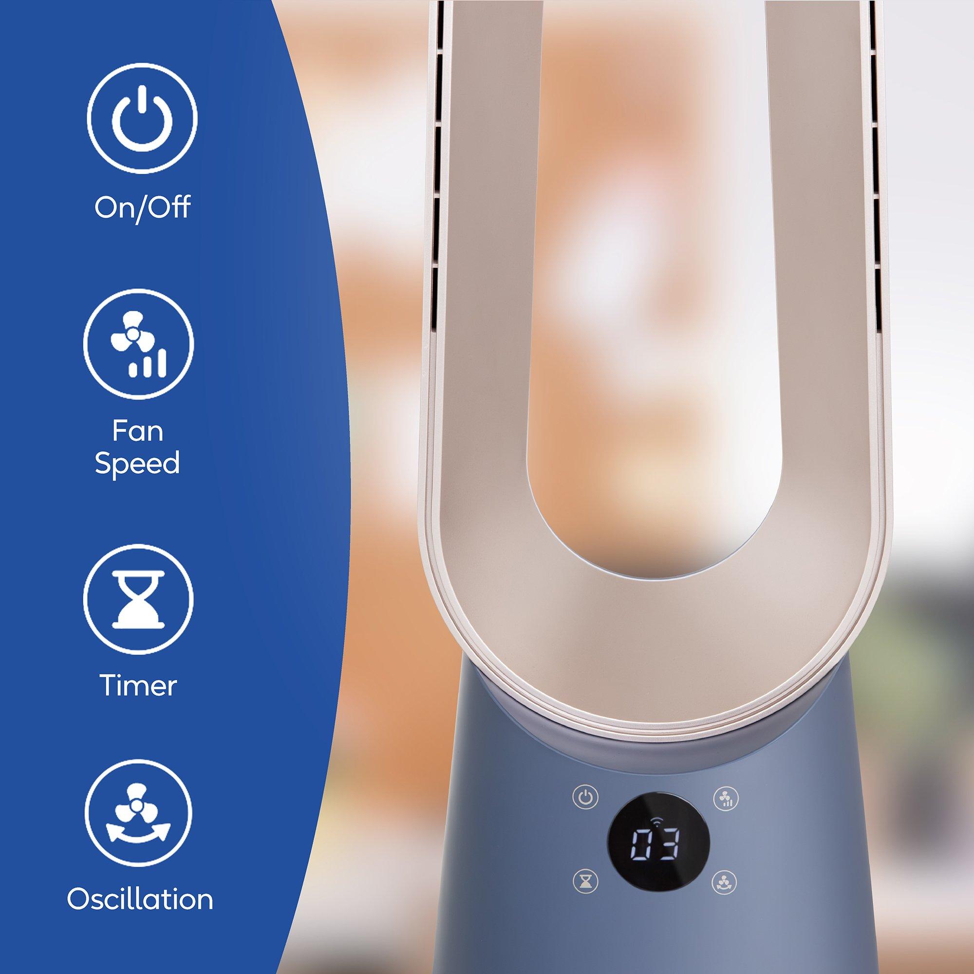 Navy Blue And C - Russell Hobbs - RHBLDLC25BLSM Smart Bladeless Cooling Fan - 13