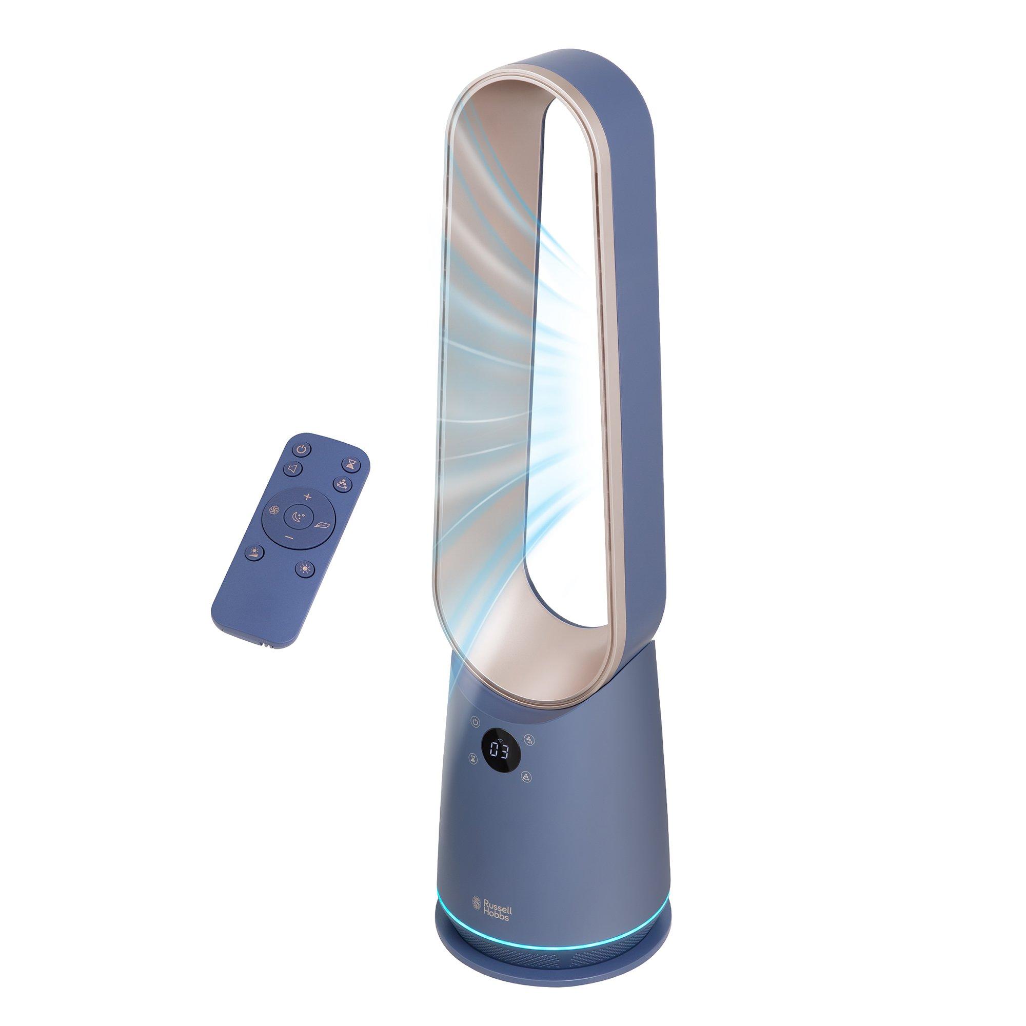 Navy Blue And C - Russell Hobbs - RHBLDLC25BLSM Smart Bladeless Cooling Fan - 16