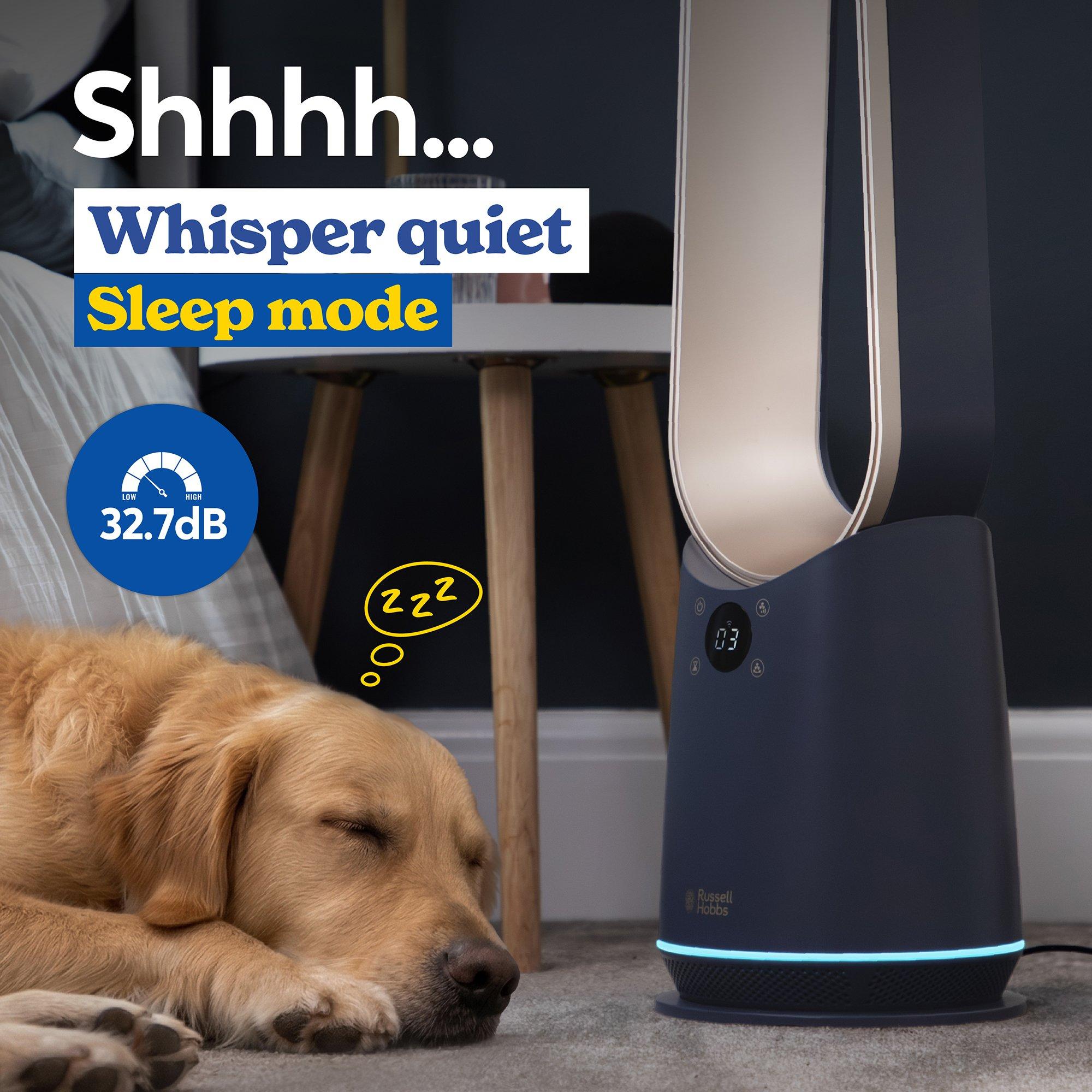 Navy Blue And C - Russell Hobbs - RHBLDLC25BLSM Smart Bladeless Cooling Fan - 6