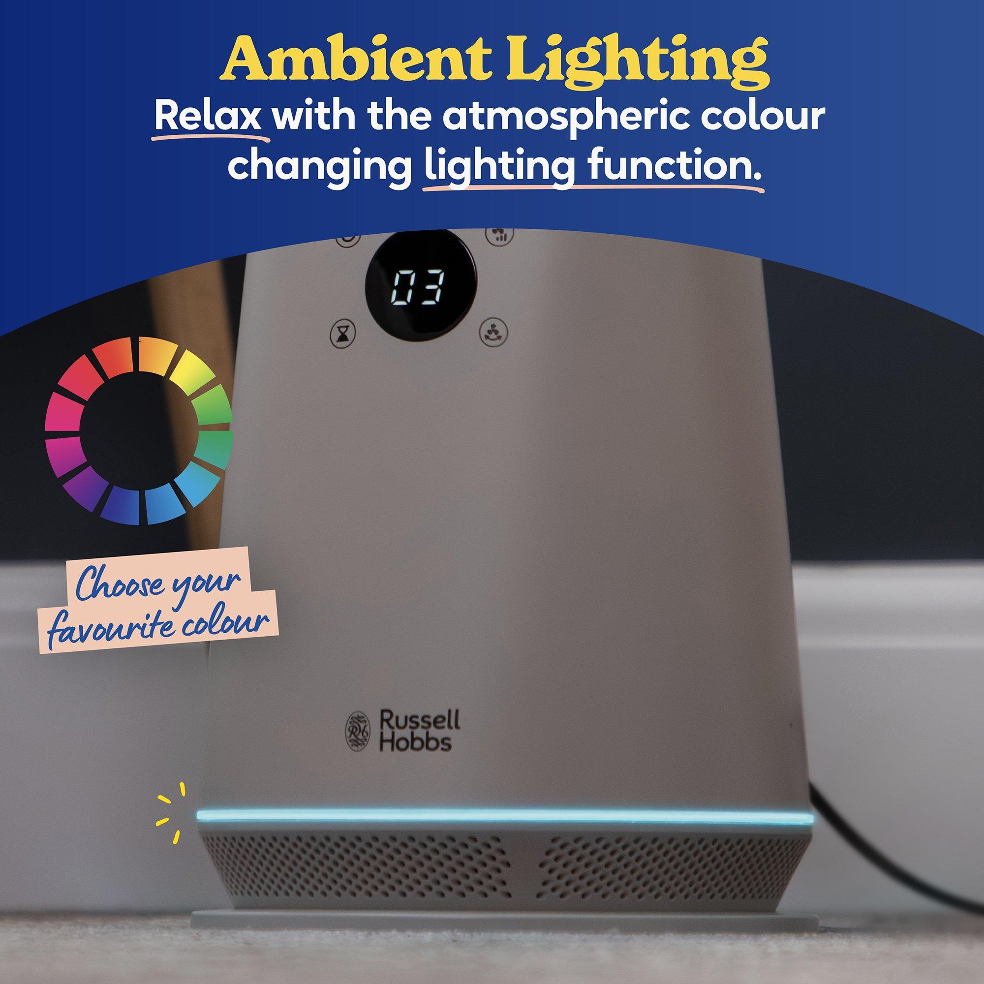 Cream And Gold - Russell Hobbs - RHBLDLC25STSM Smart Bladeless Cooling Fan - 11