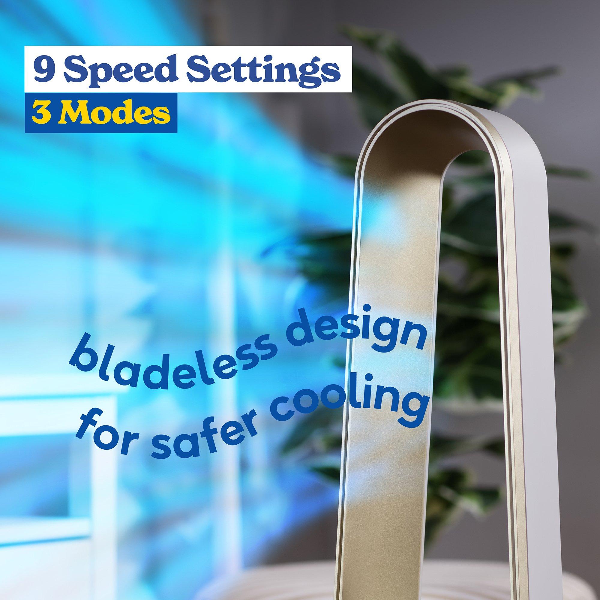 Cream And Gold - Russell Hobbs - RHBLDLC25STSM Smart Bladeless Cooling Fan - 5