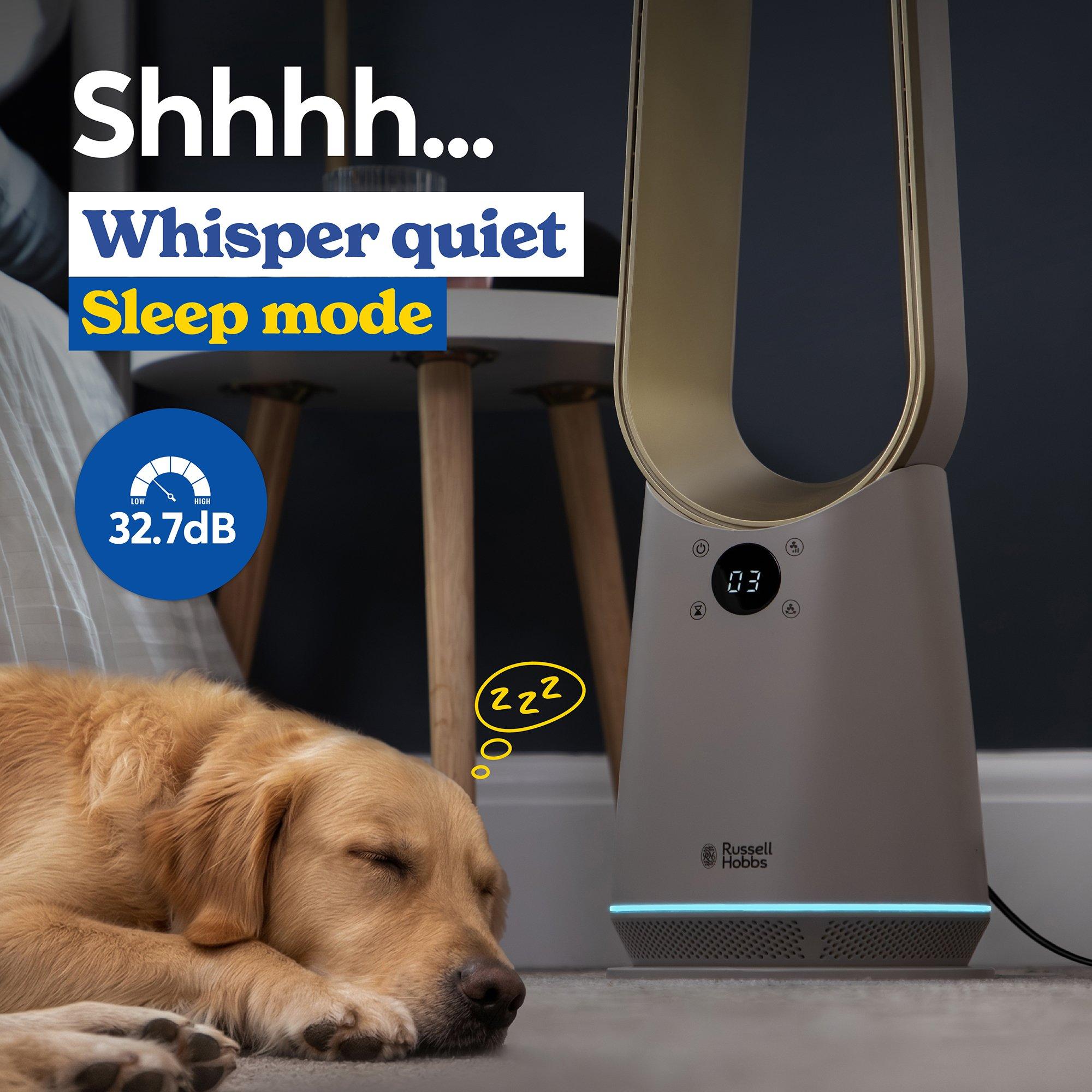 Cream And Gold - Russell Hobbs - RHBLDLC25STSM Smart Bladeless Cooling Fan - 6