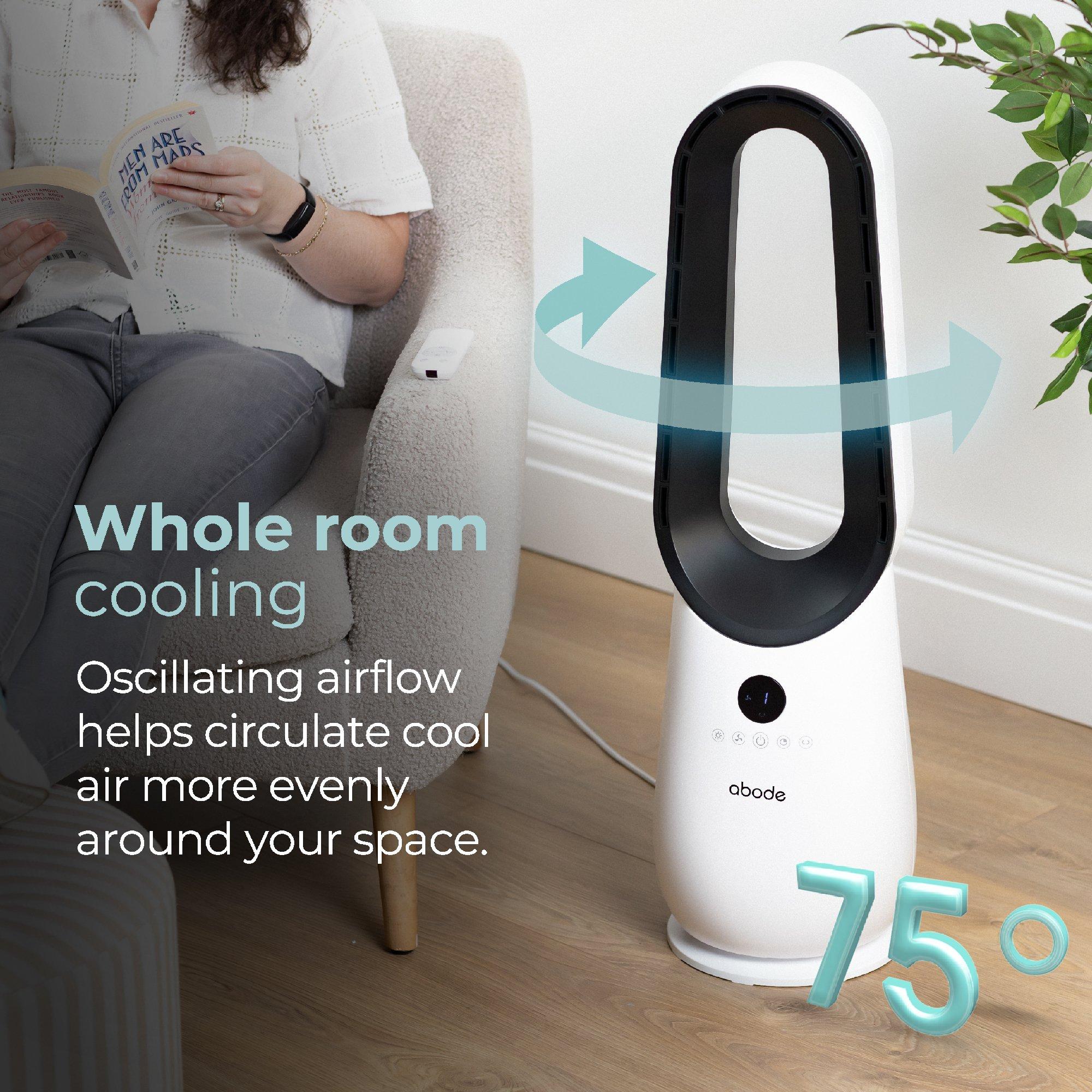 White - Abode - ABLDL2001 Bladeless Fan in White - 6