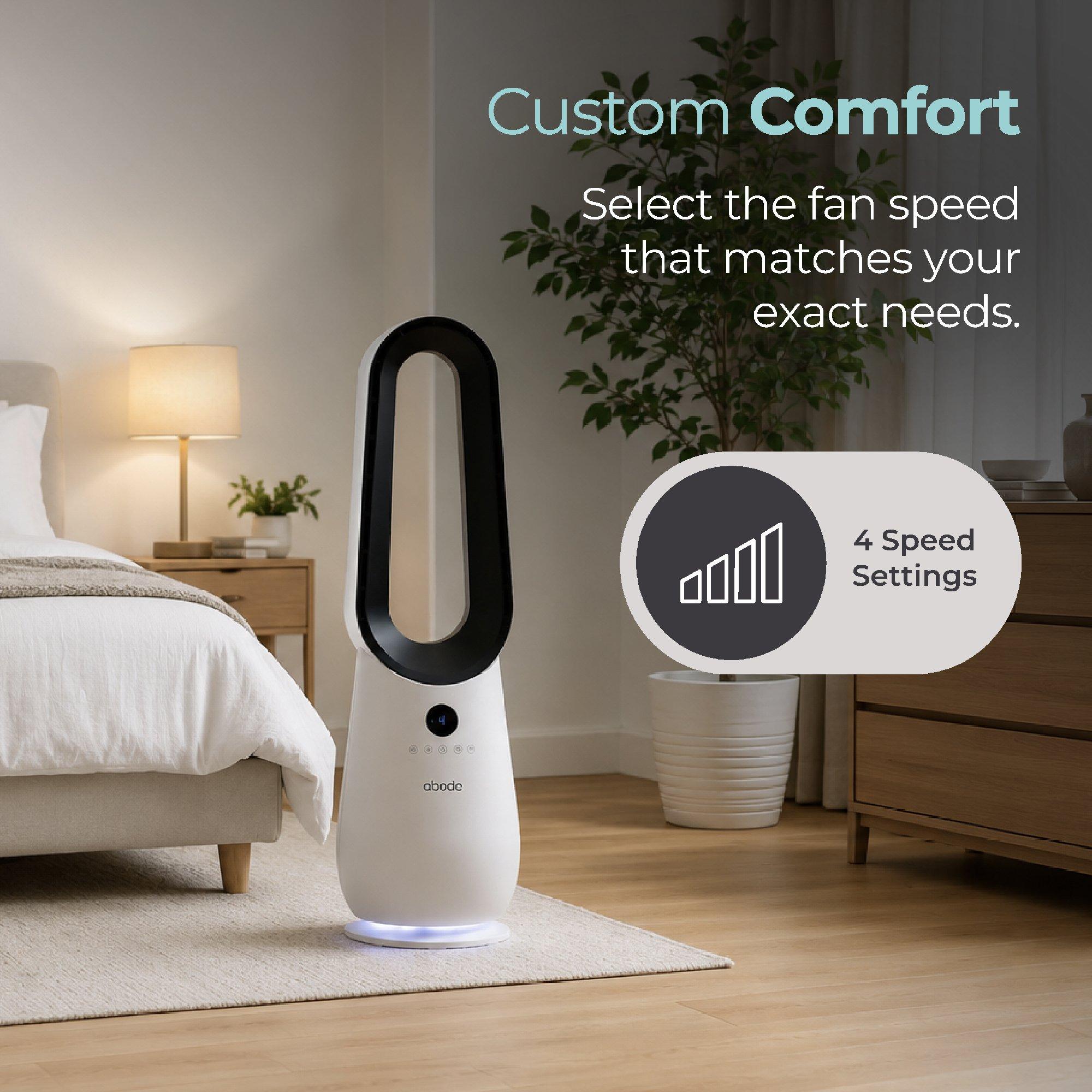 White - Abode - ABLDL2001 Bladeless Fan in White - 9