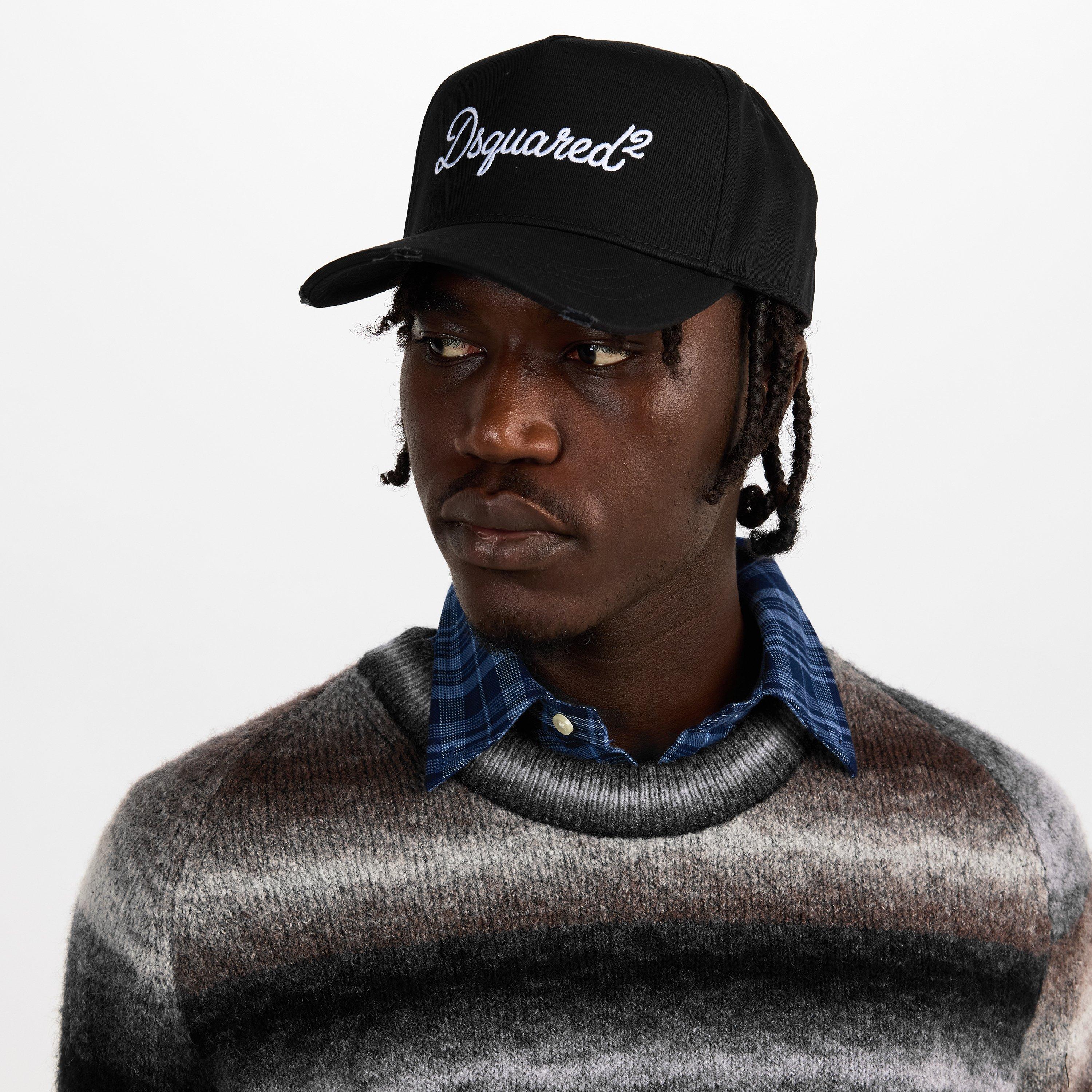 Black - DSquared2 - Men's DSQ Signature Baseball Cap - 3