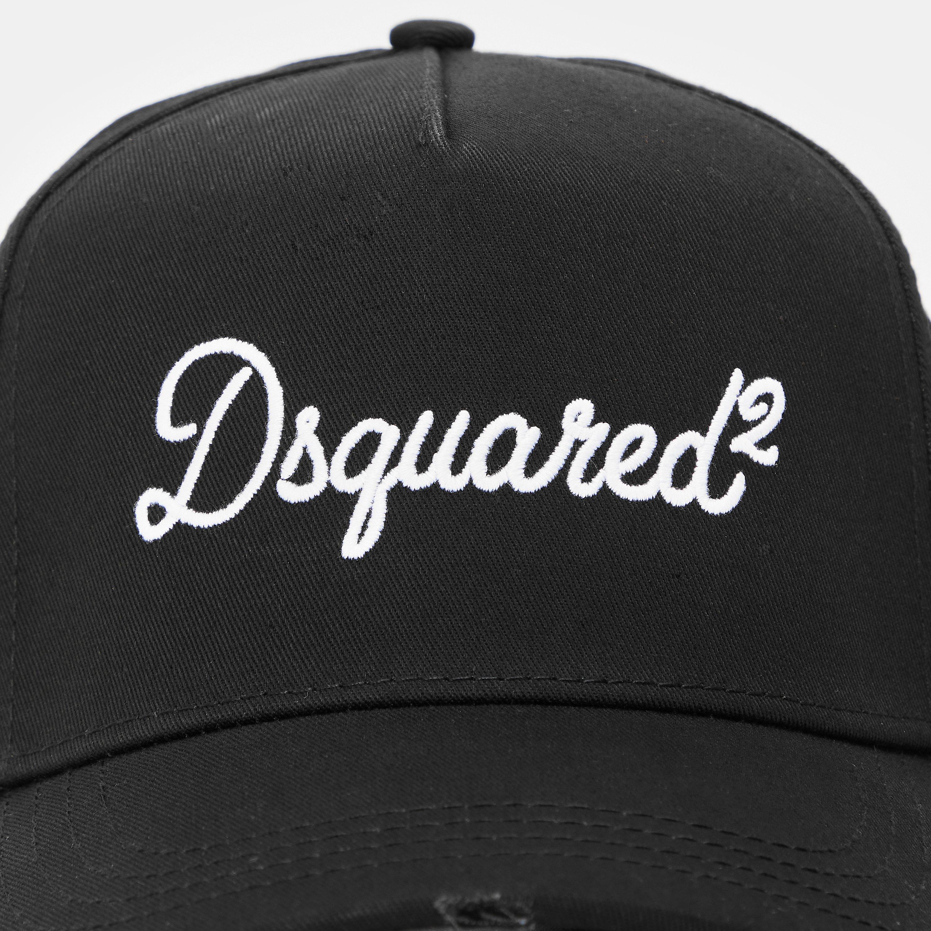 Black - DSquared2 - Men's DSQ Signature Baseball Cap - 4