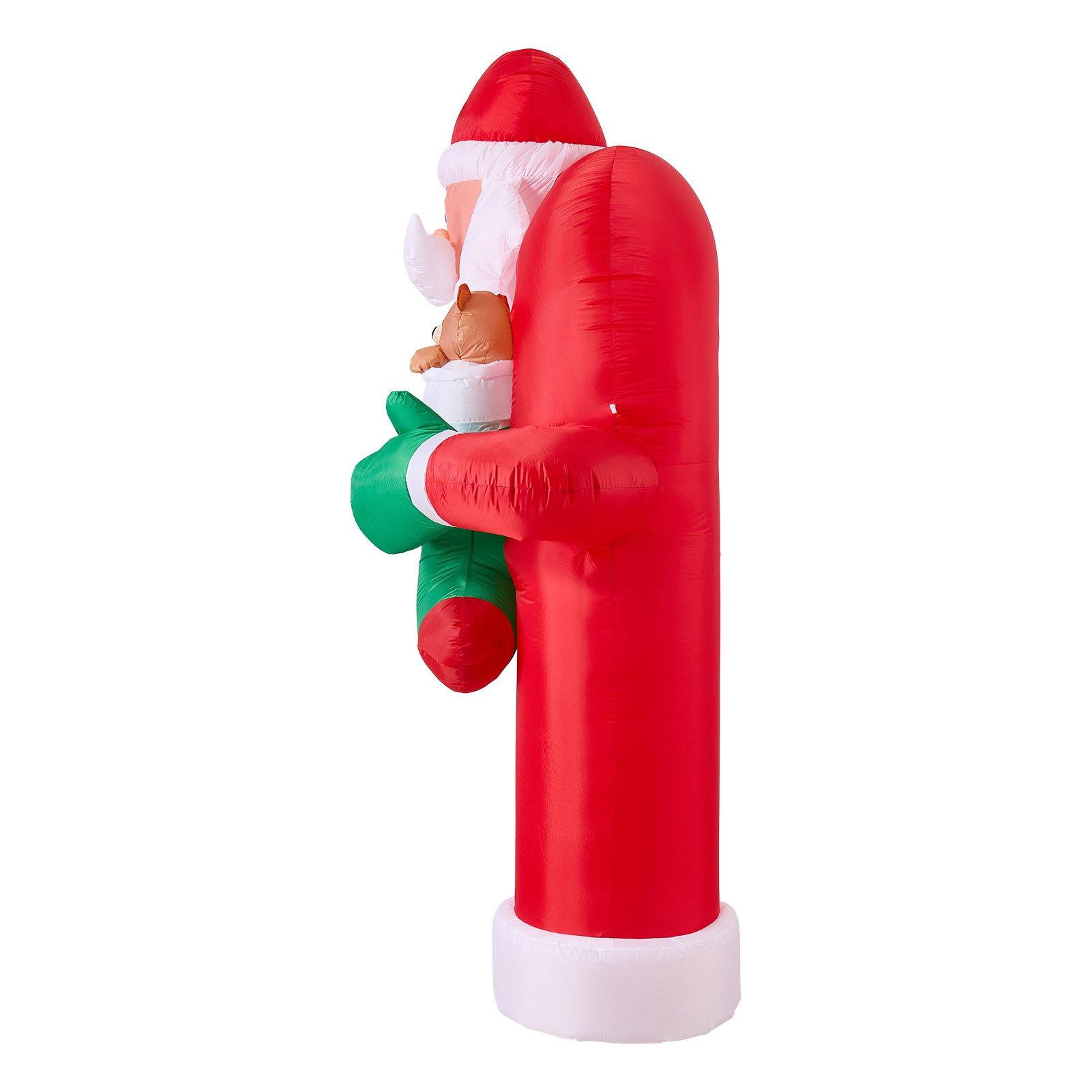Multi - LIFE IDEAS - 2.4m Outdoor Christmas Santa Inflatable Archway - 3