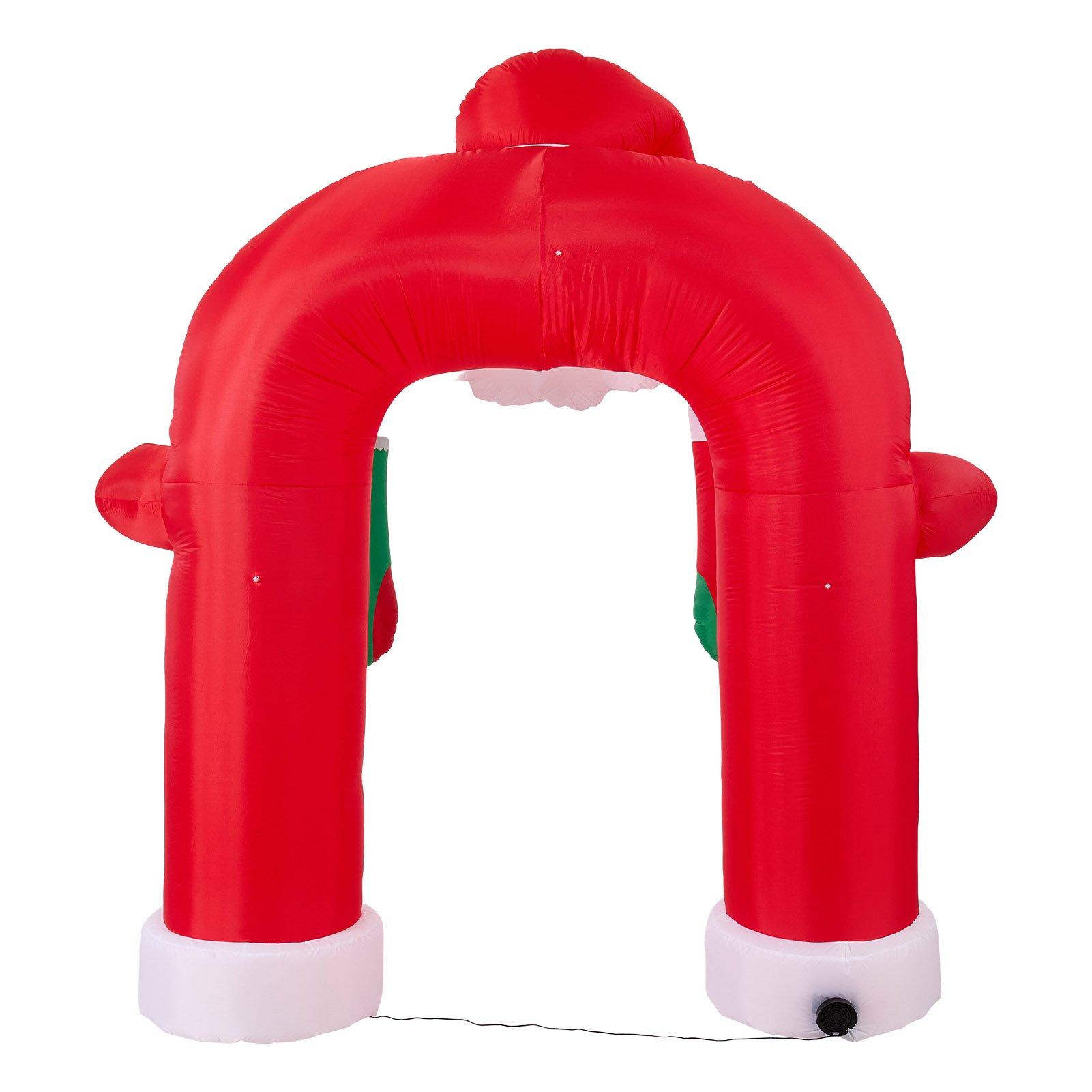Multi - LIFE IDEAS - 2.4m Outdoor Christmas Santa Inflatable Archway - 4