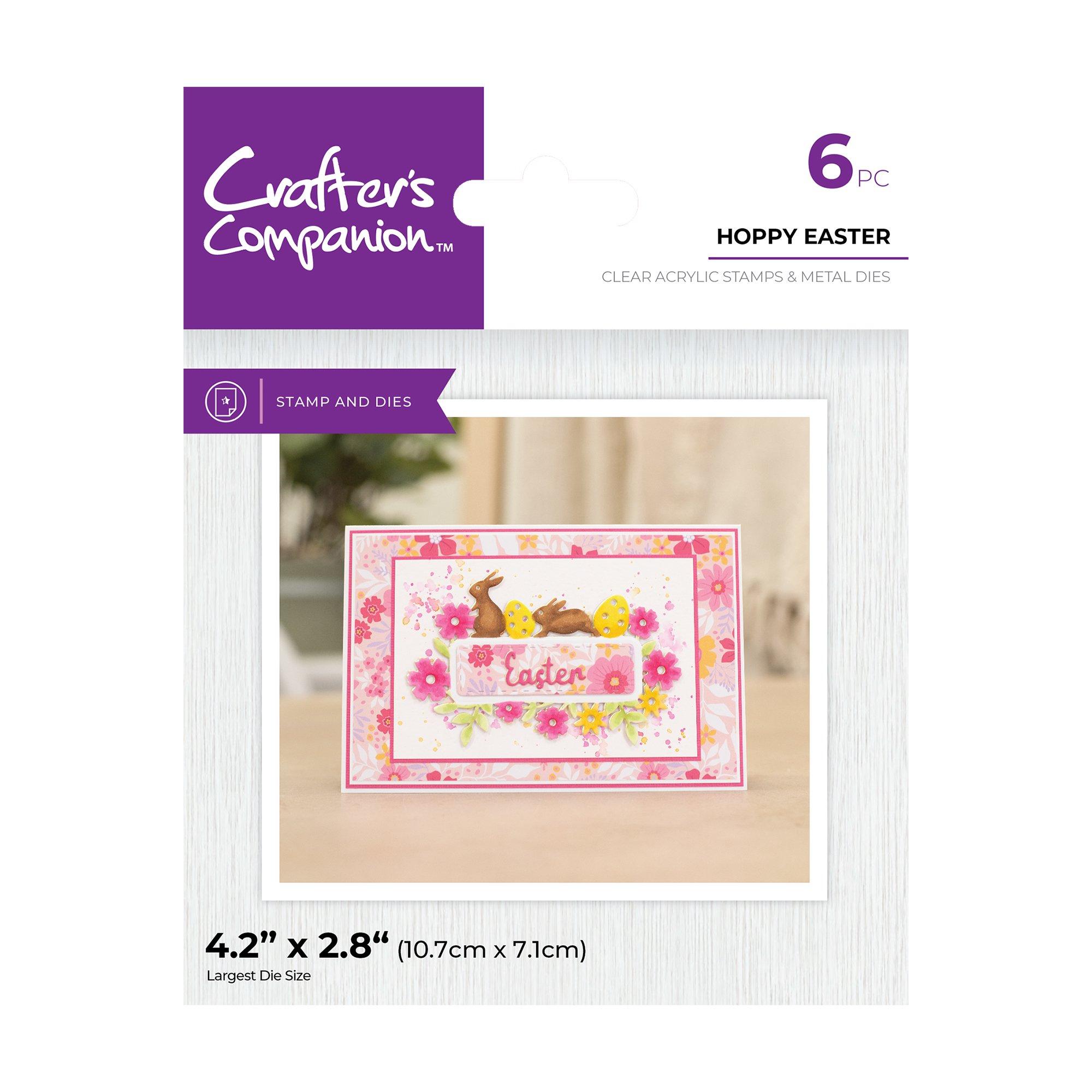 Multi - Crafters Companion - Hoppy Easter Stamp & Die - 1